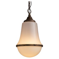 Two Part Opaline Pendant, Netherlands circa 1920