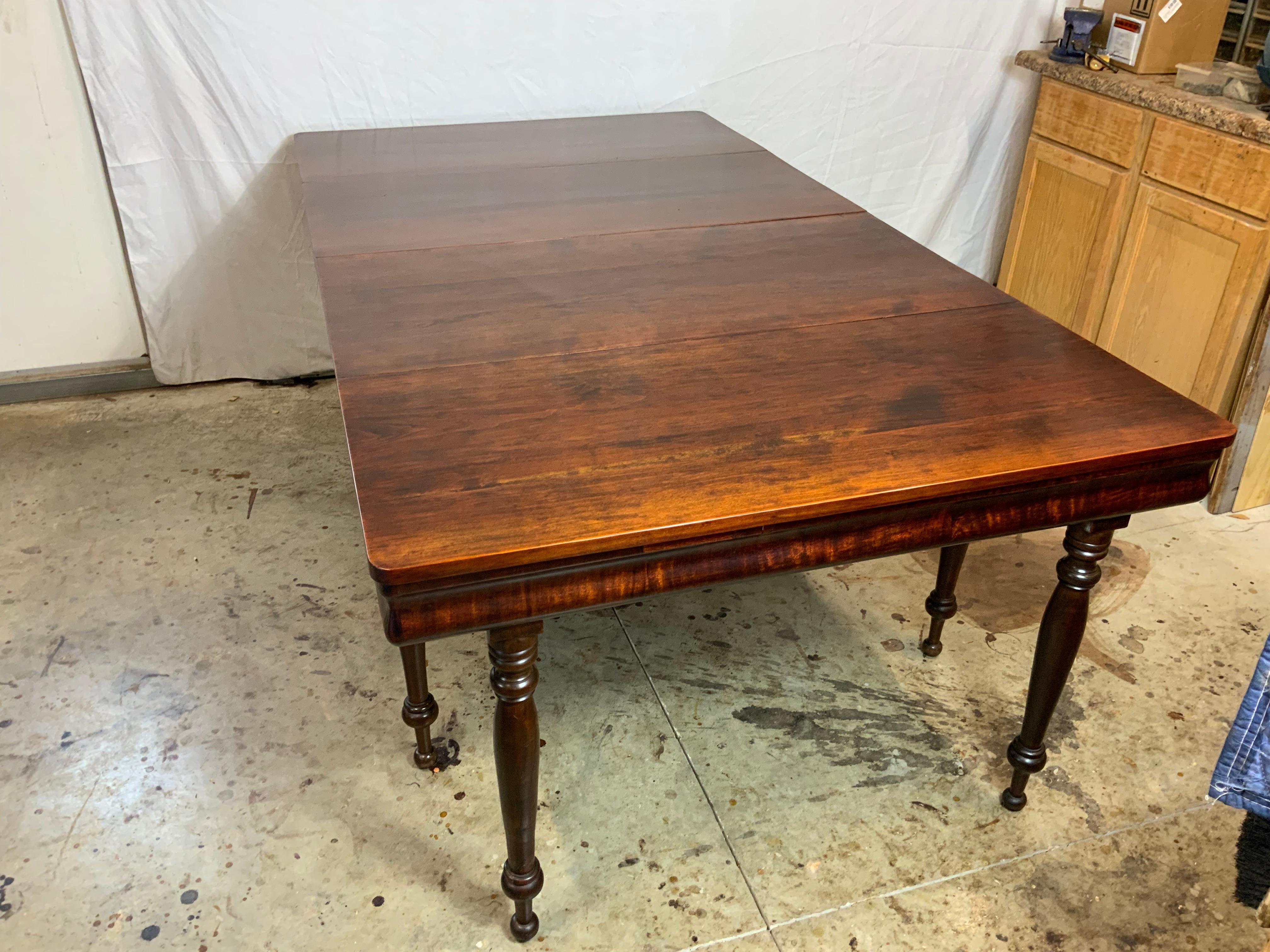 Two Part Sheraton Cherry Banquet Table For Sale 9