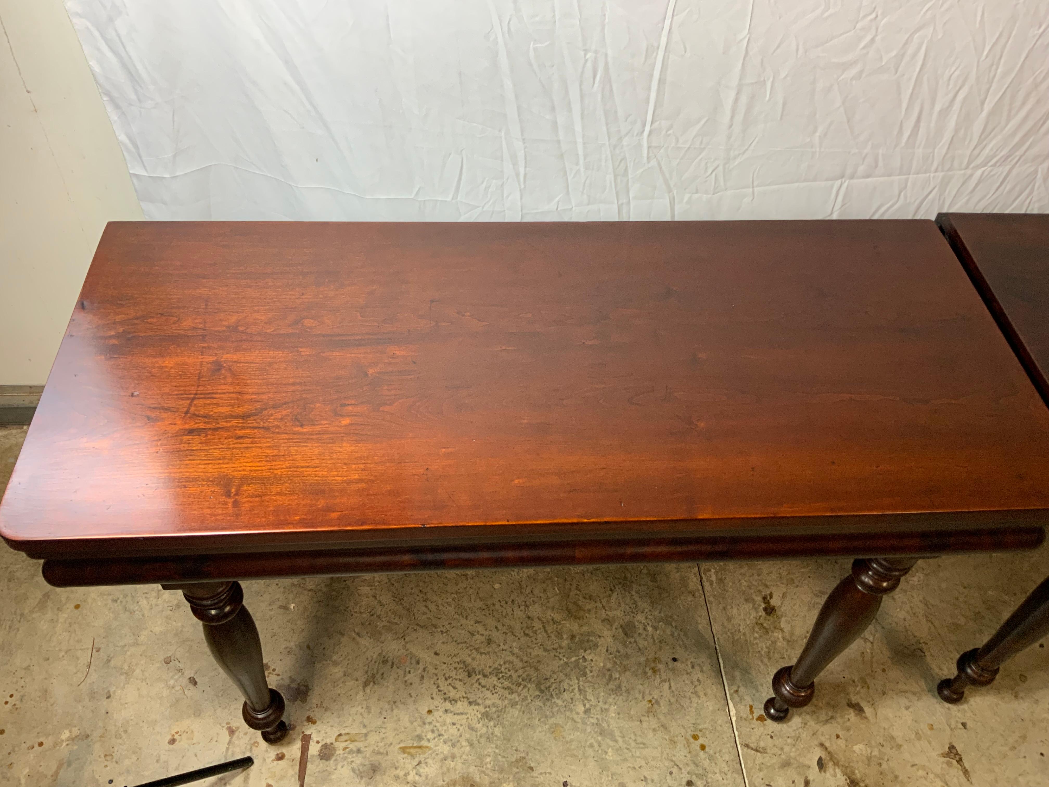 Two Part Sheraton Cherry Banquet Table For Sale 2