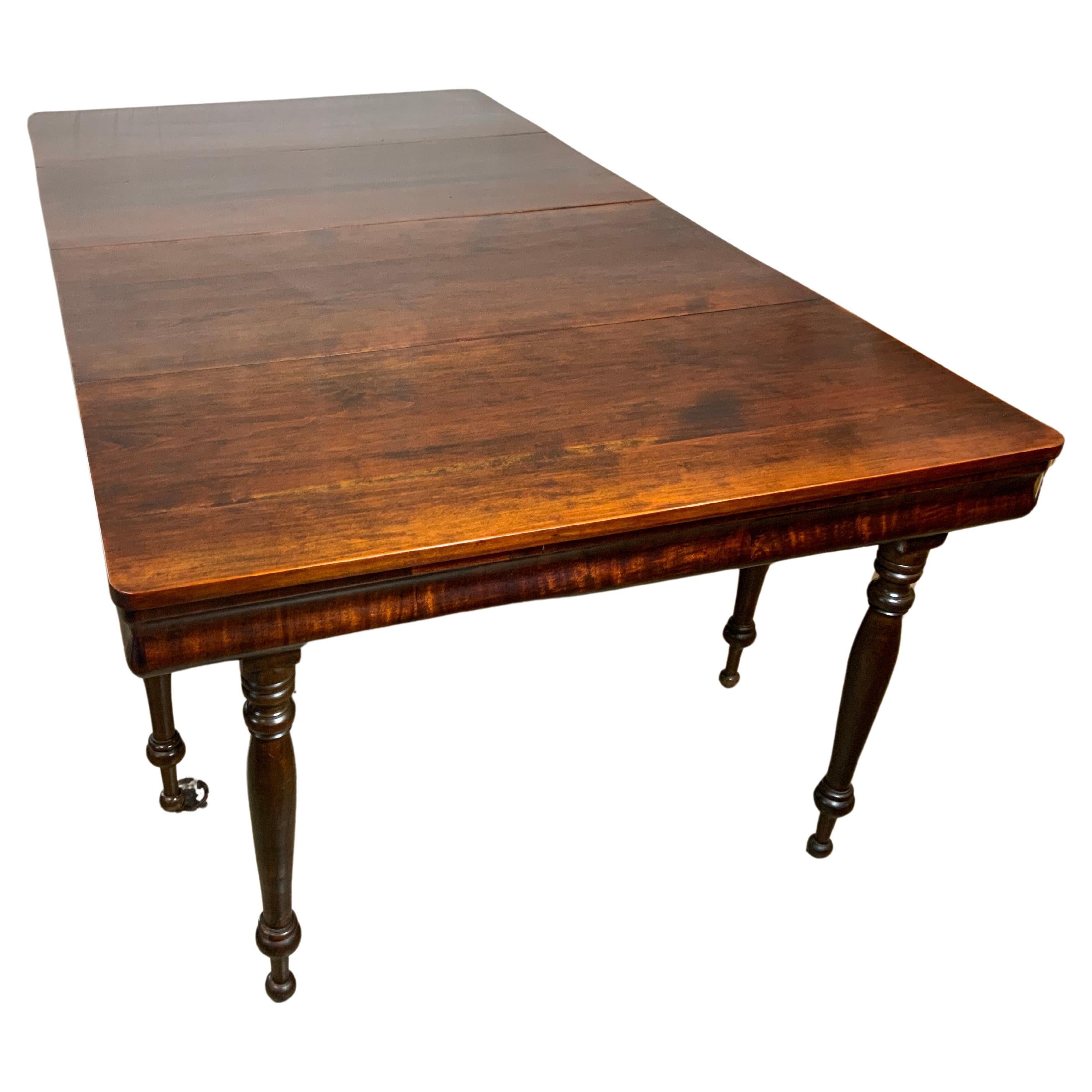Two Part Sheraton Cherry Banquet Table For Sale