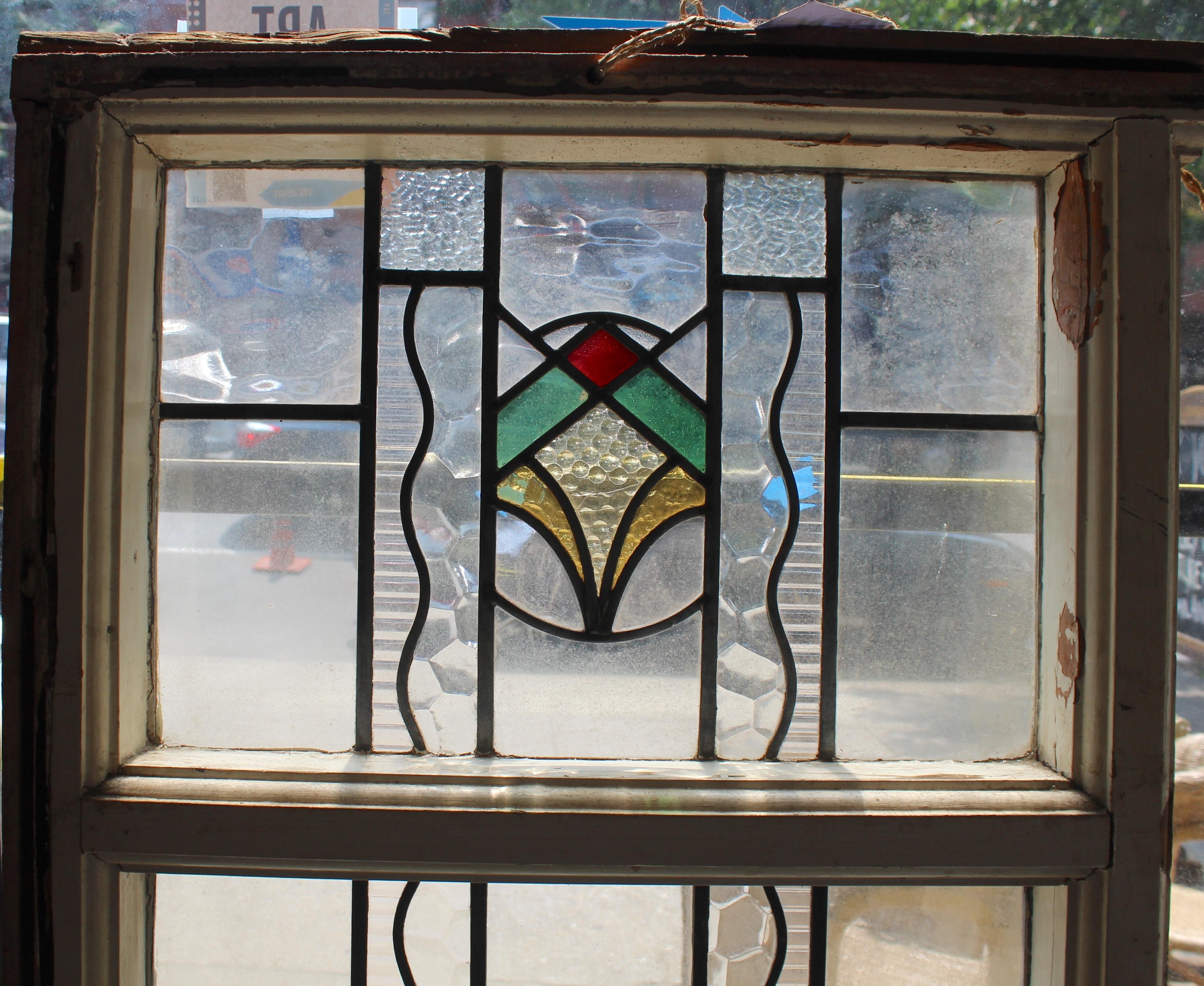 Two Part Stained Glass Window 27