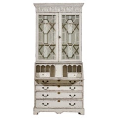 Zweiteiliger Vitrinenschrank, um 1790