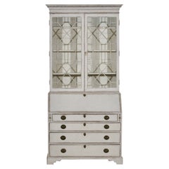 Zweiteiliger Vitrinenschrank, um 1790