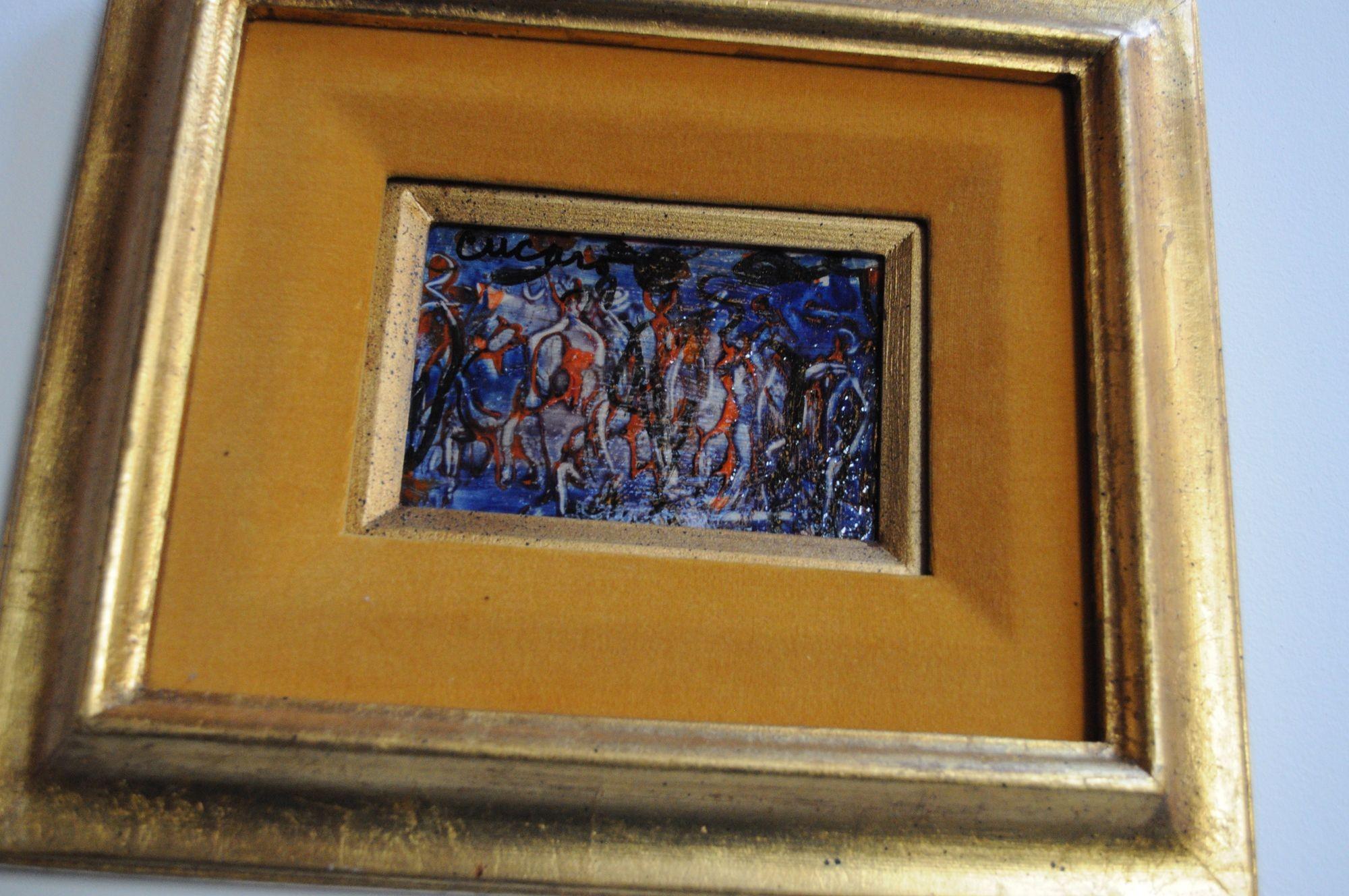 Deux peintures à l'huile abstraites sur massonite de Pascal Cucaro en vente 11