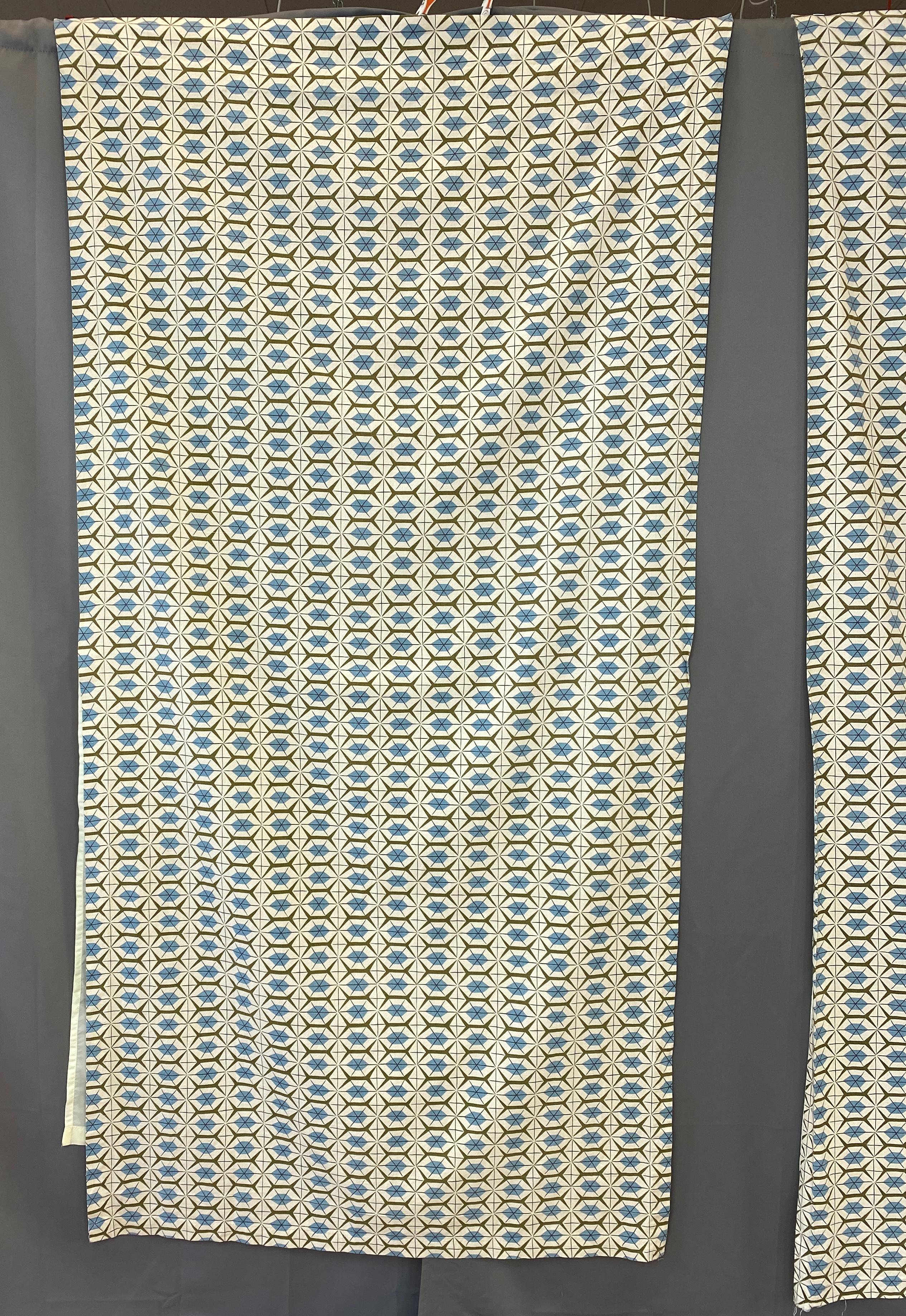 Mid-Century Modern Two Paul McCobb For Riverdale Fabric Panels 