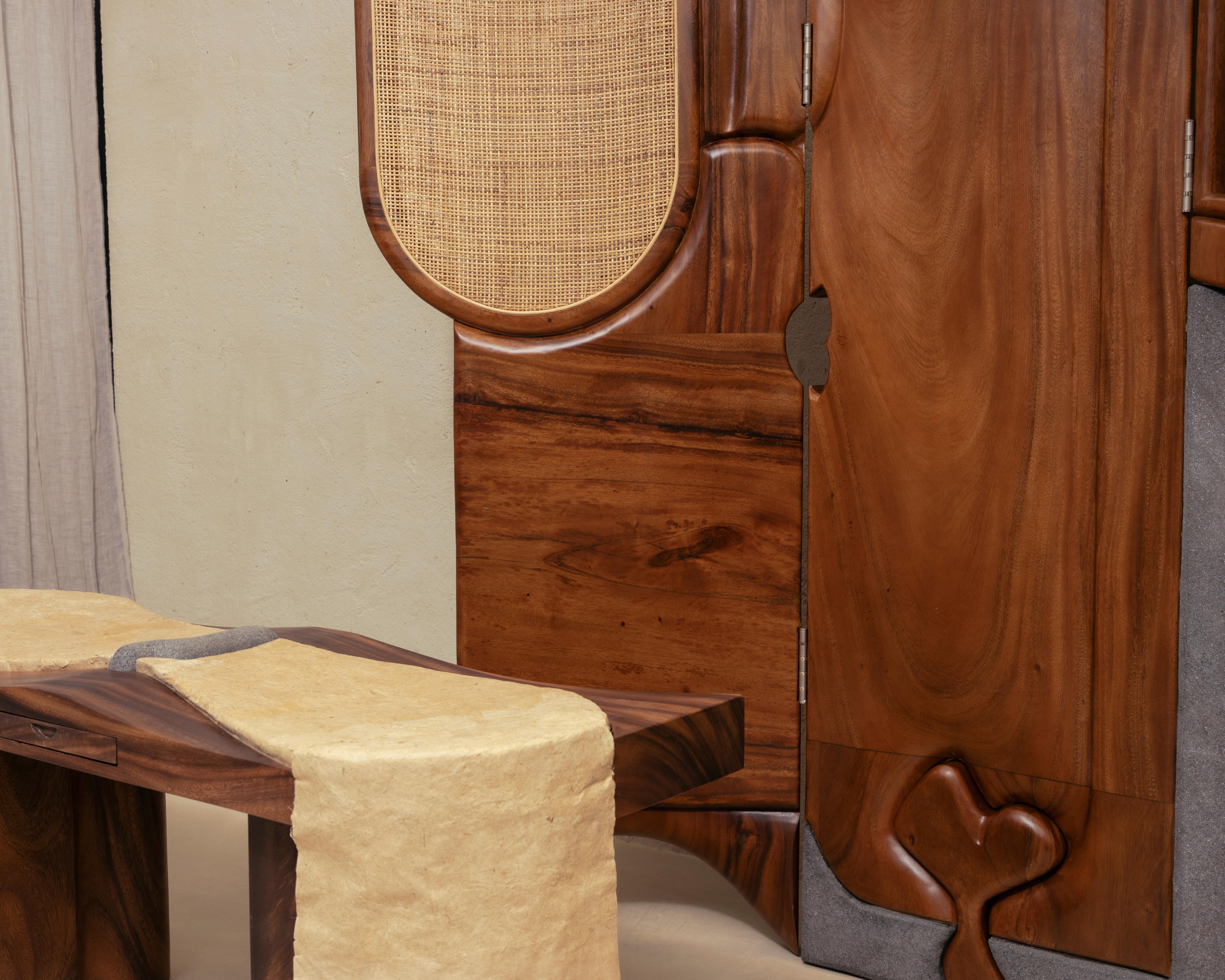 Two-Person Teak Bench by Kim Mupangilaï 1