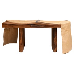 Two-Person Teak Bench by Kim Mupangilaï