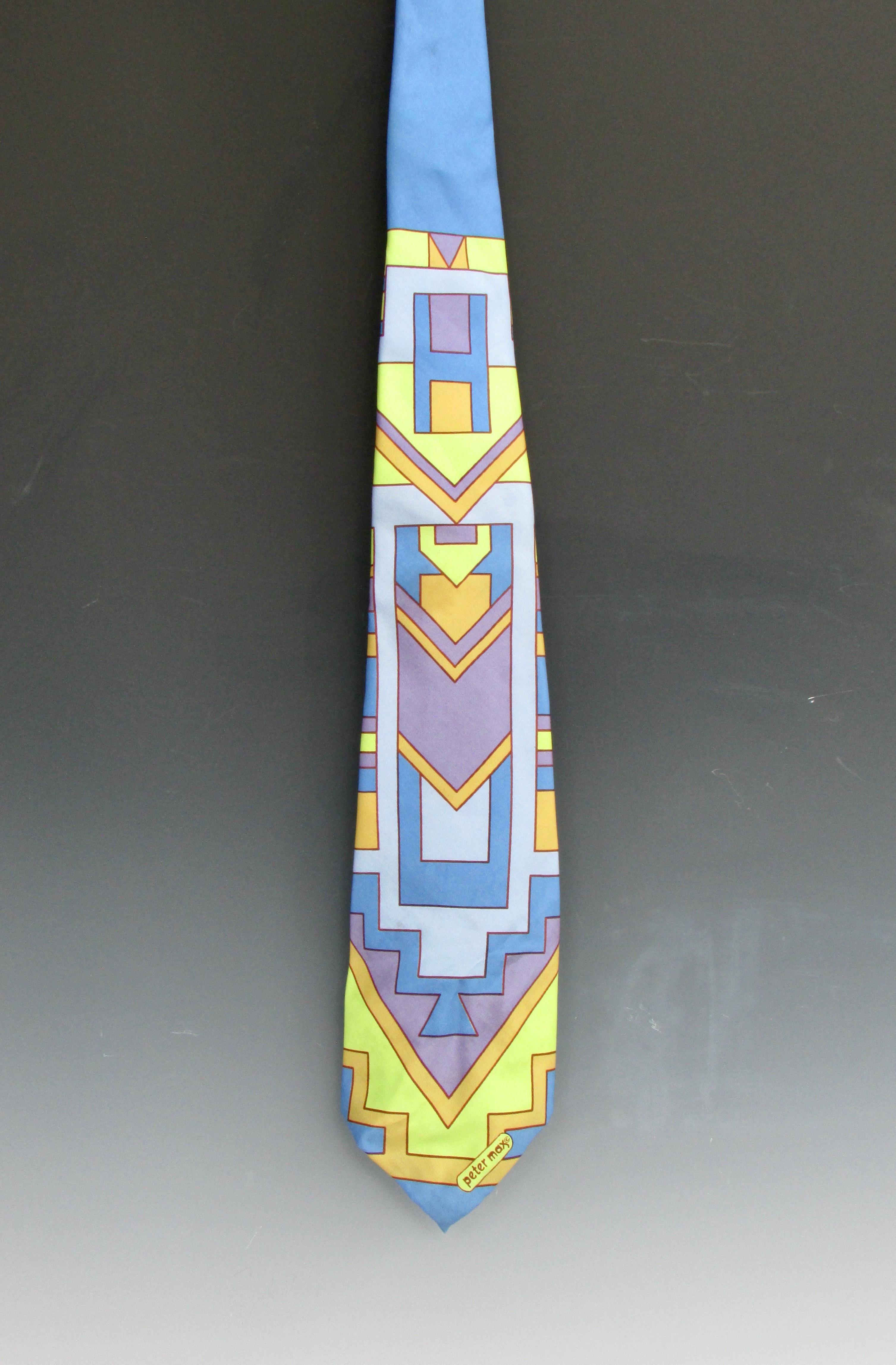 max a wide colorful tie from the 1970s