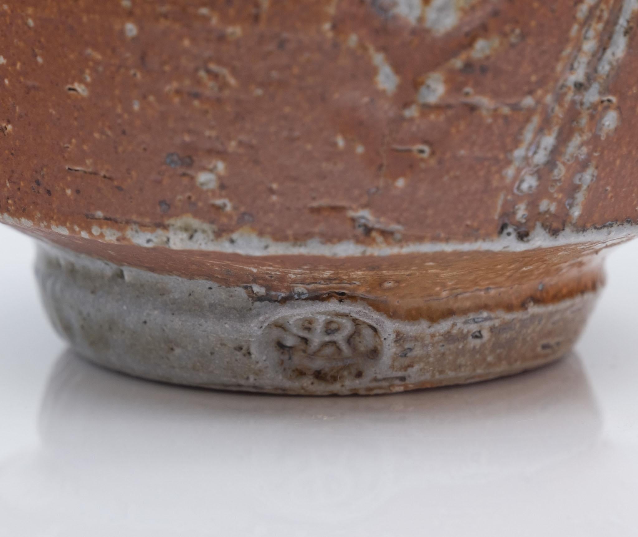 Deux vases à thé en grès Yunomi émaillé au sel et au feu de bois de Phil Woods Bon état - En vente à Norwich, GB
