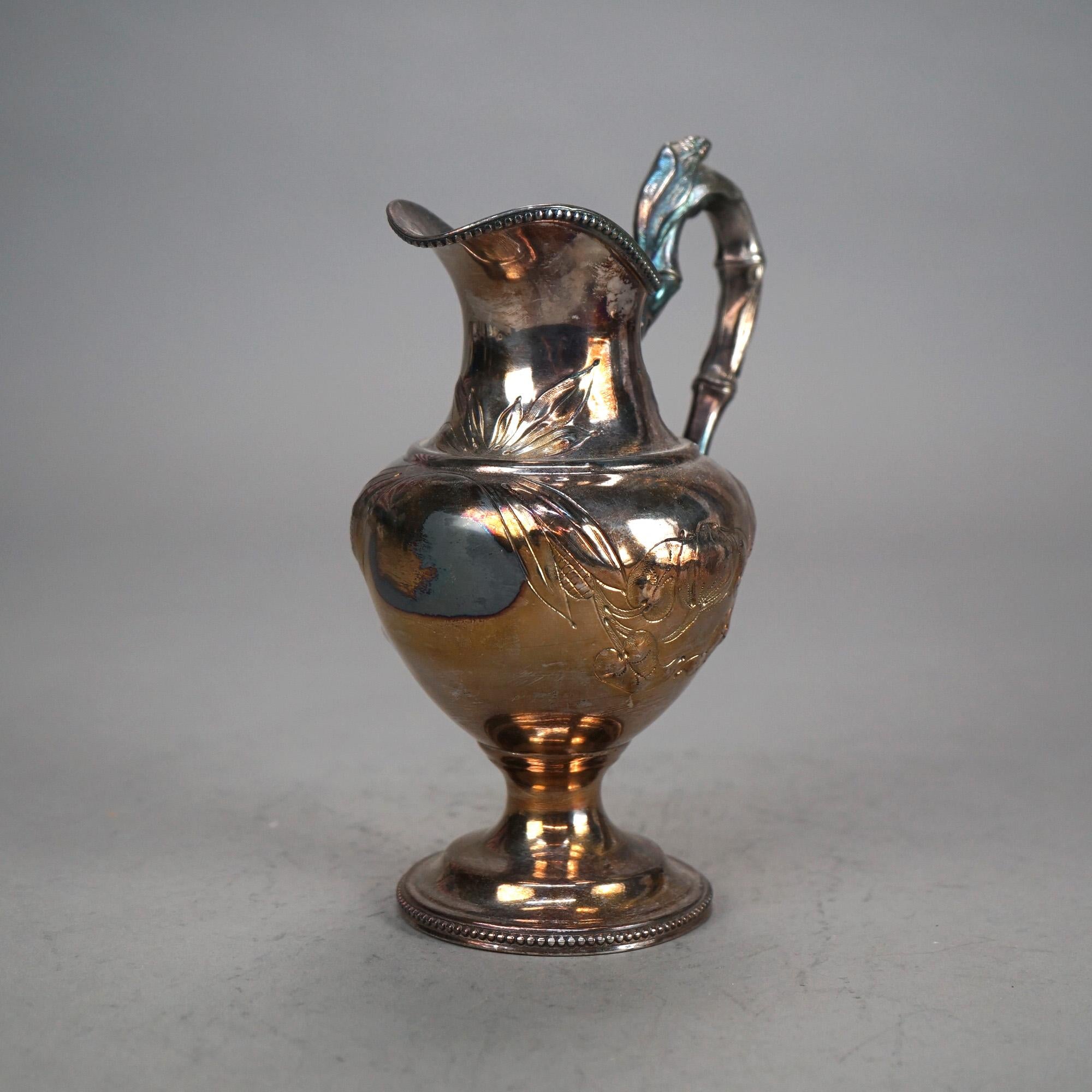 Set da tè antico in argento placcato in due pezzi C1890 in vendita 1