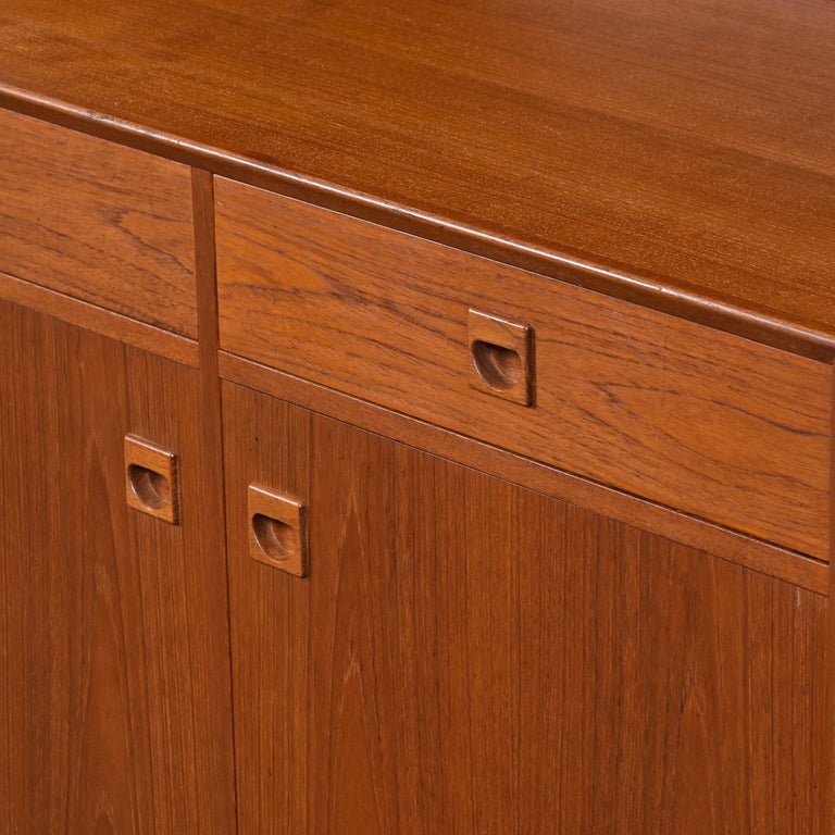 TwoPiece Danish Modern Teak Display China Hutch by Brouer Møbelfabrik at 1stDibs