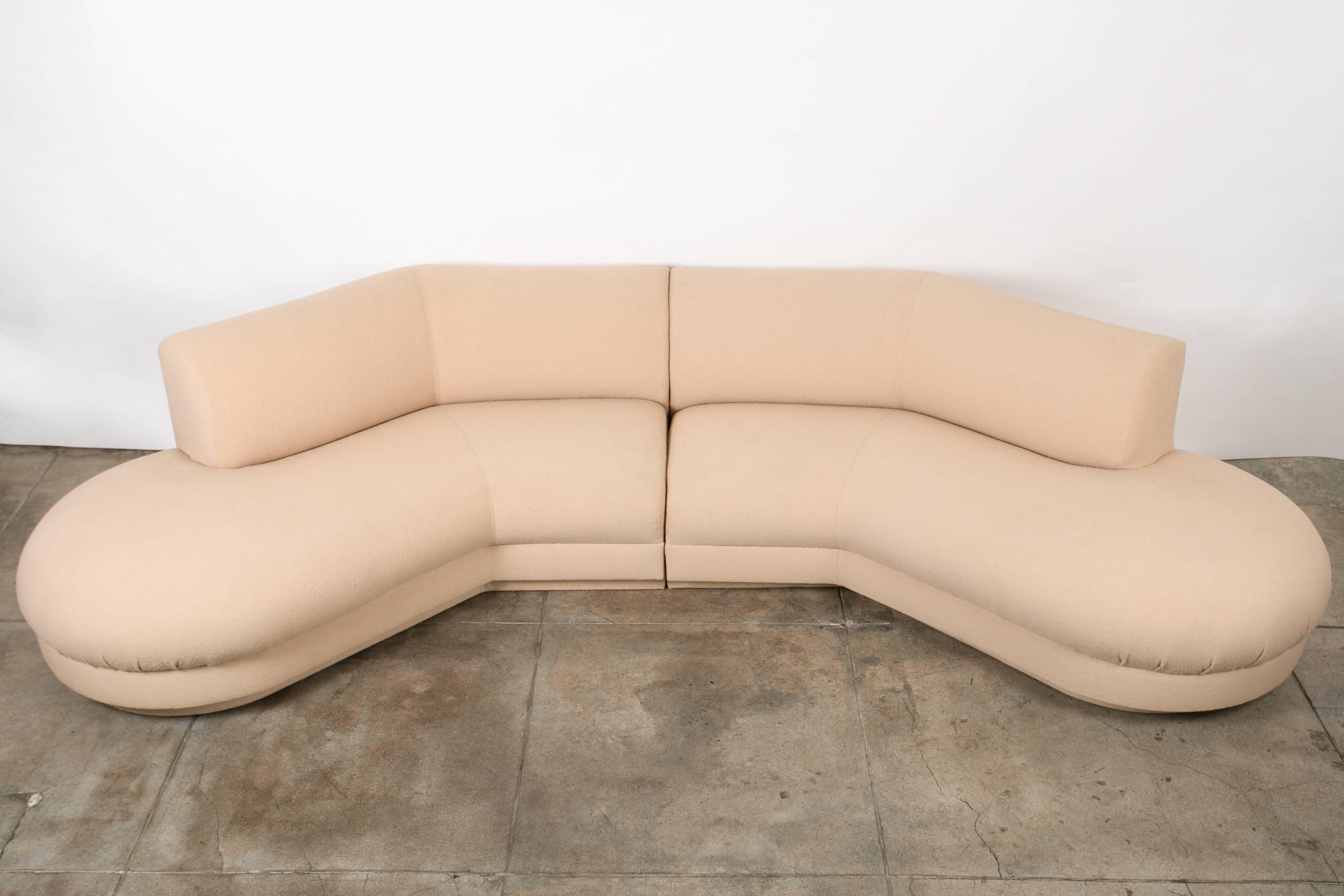 American Two-Piece Directional Sofa by Vladimir Kagan