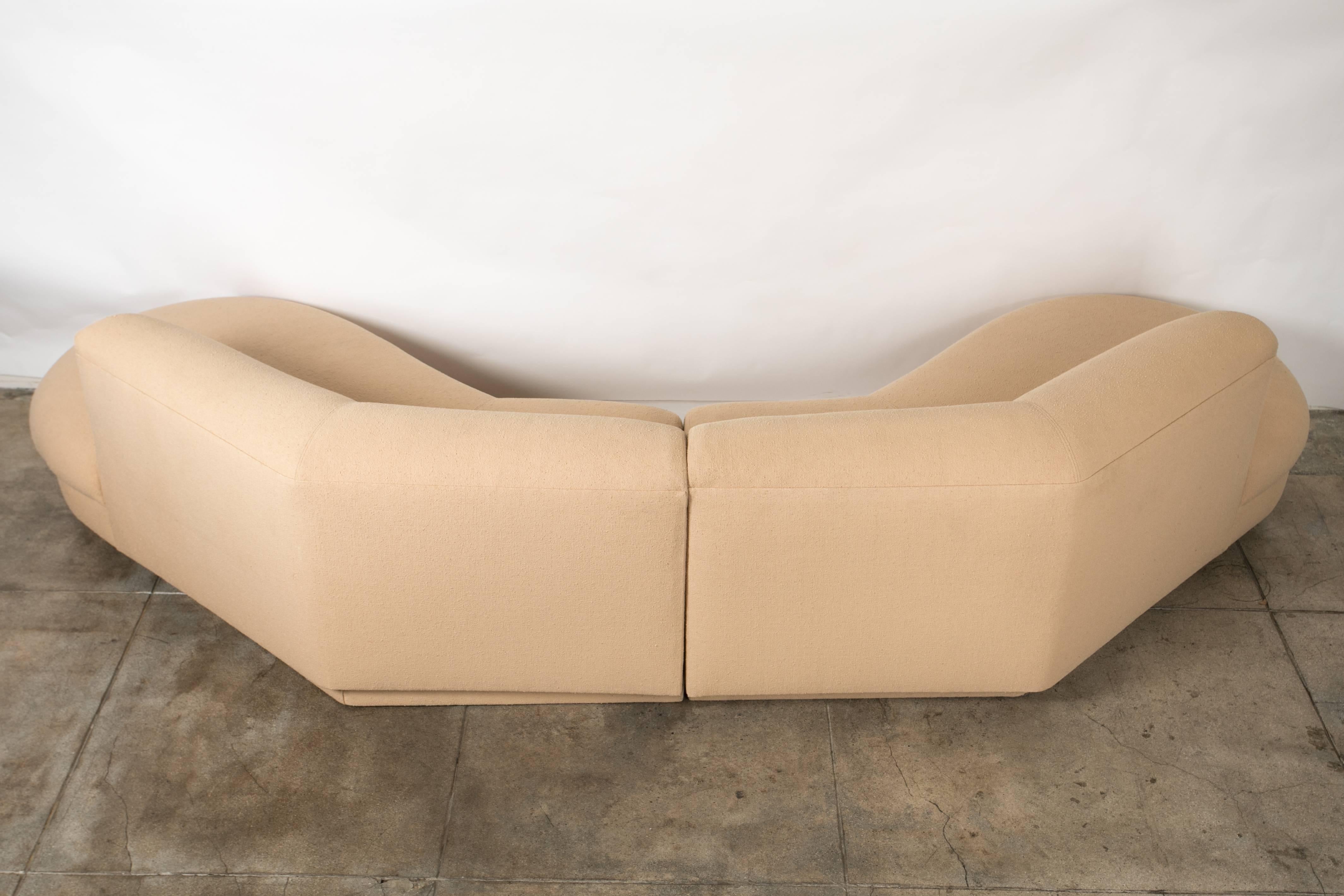 Mid-20th Century Two-Piece Directional Sofa by Vladimir Kagan