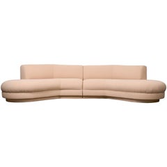 Two-Piece Directional Sofa by Vladimir Kagan