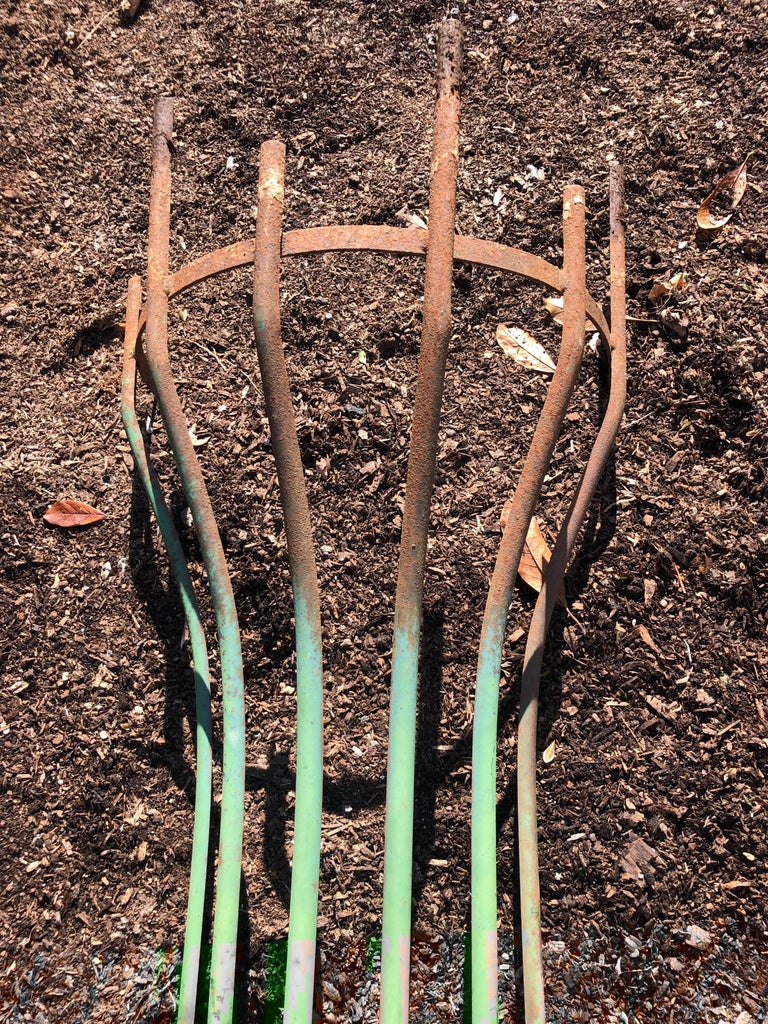 TwoPiece French Wrought Iron Tree Guards For Sale at 1stdibs