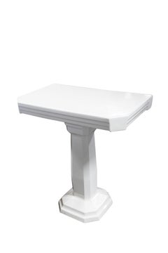 Two-Piece Porcelain Shaving/ Make-Up Table