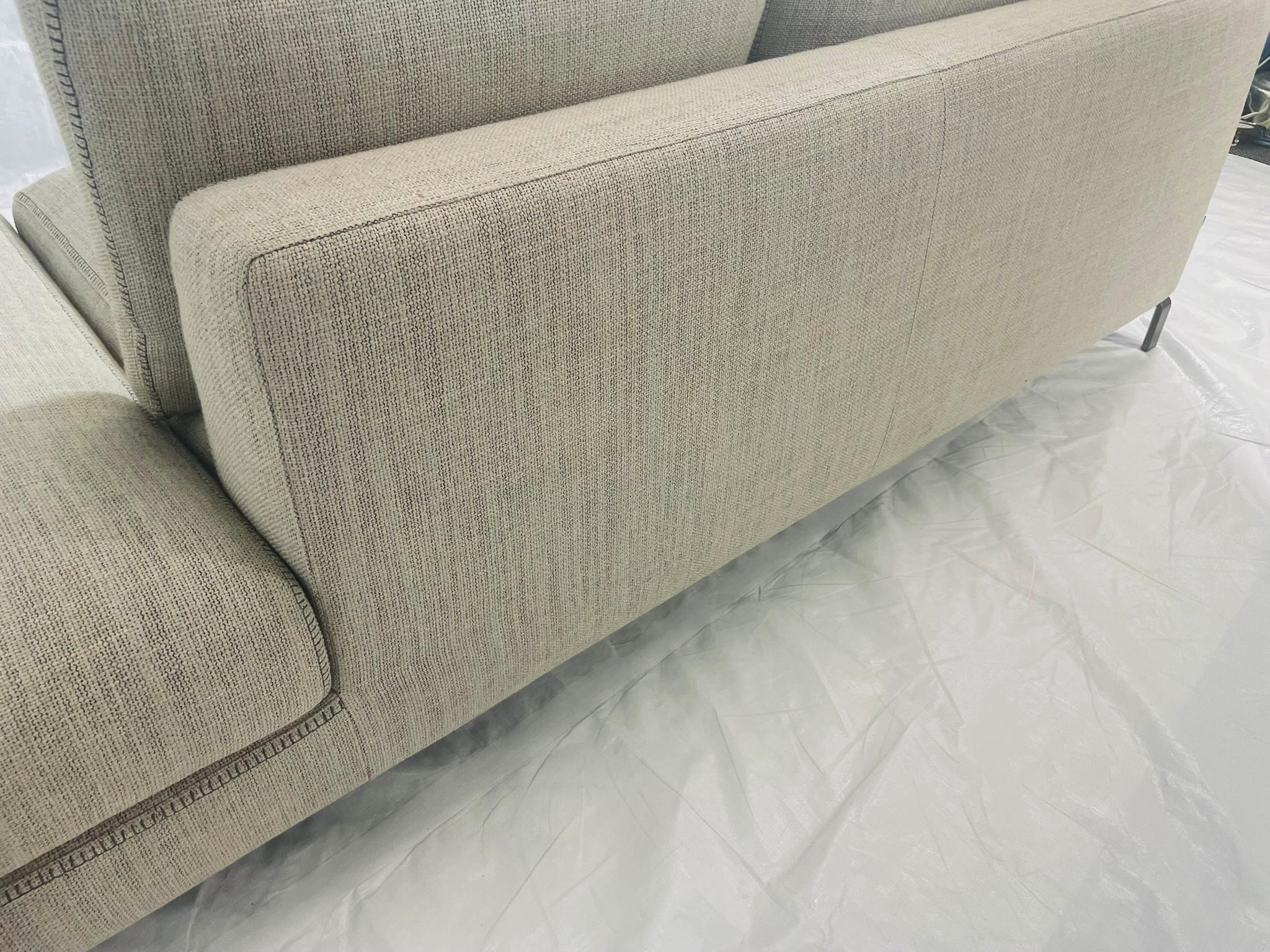 Canapé sectionnel en deux parties par Antonio Citterio pour B&B Italia, Italie moderne en vente 6