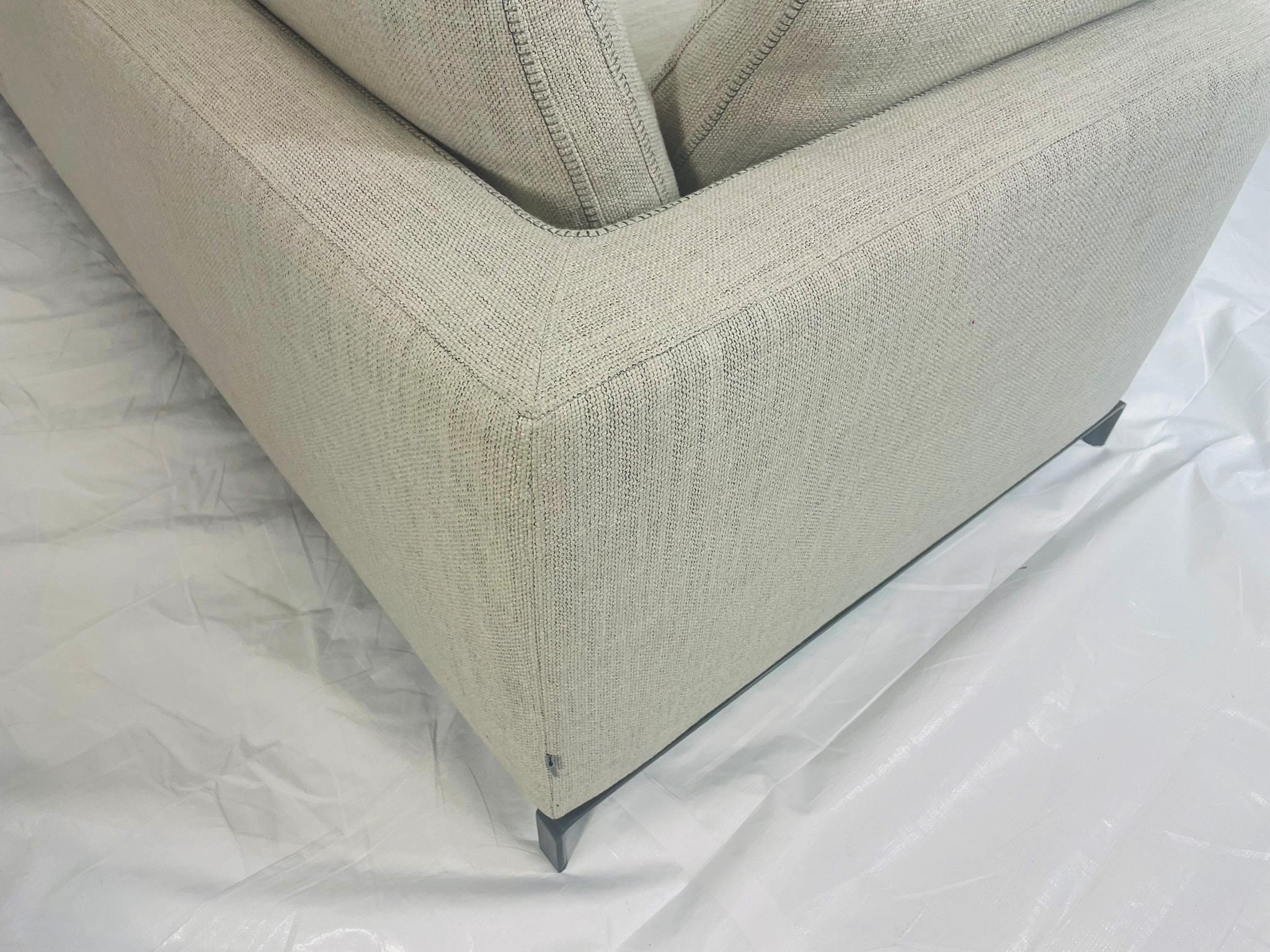 Canapé sectionnel en deux parties par Antonio Citterio pour B&B Italia, Italie moderne en vente 7