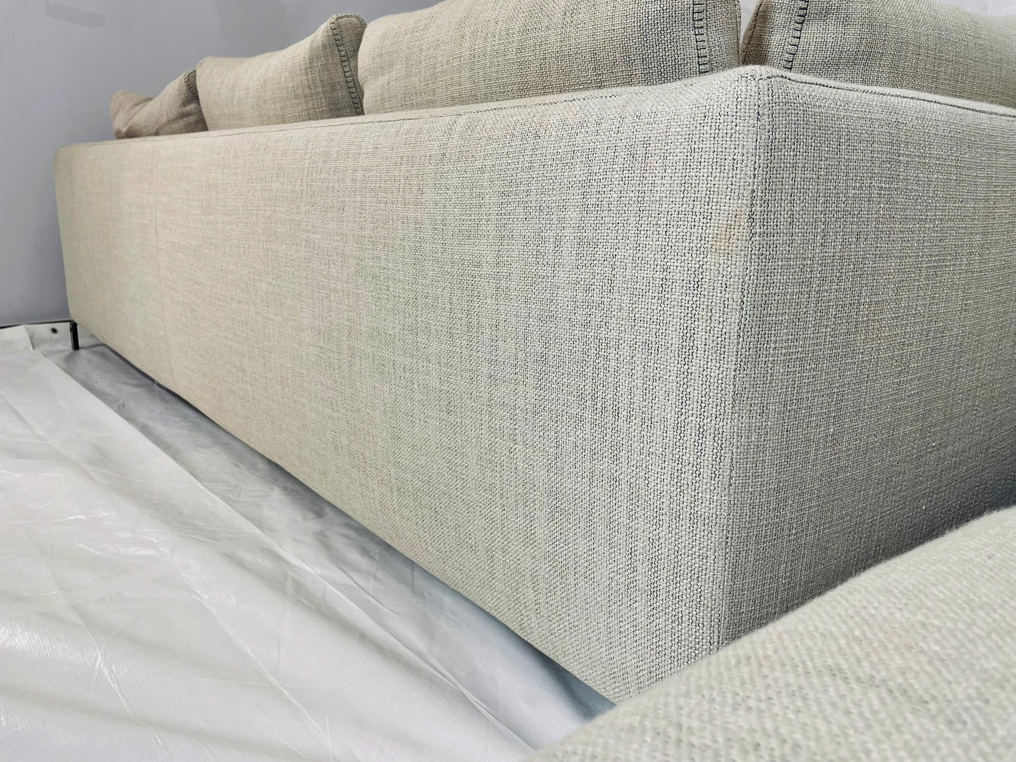 Canapé sectionnel en deux parties par Antonio Citterio pour B&B Italia, Italie moderne en vente 11