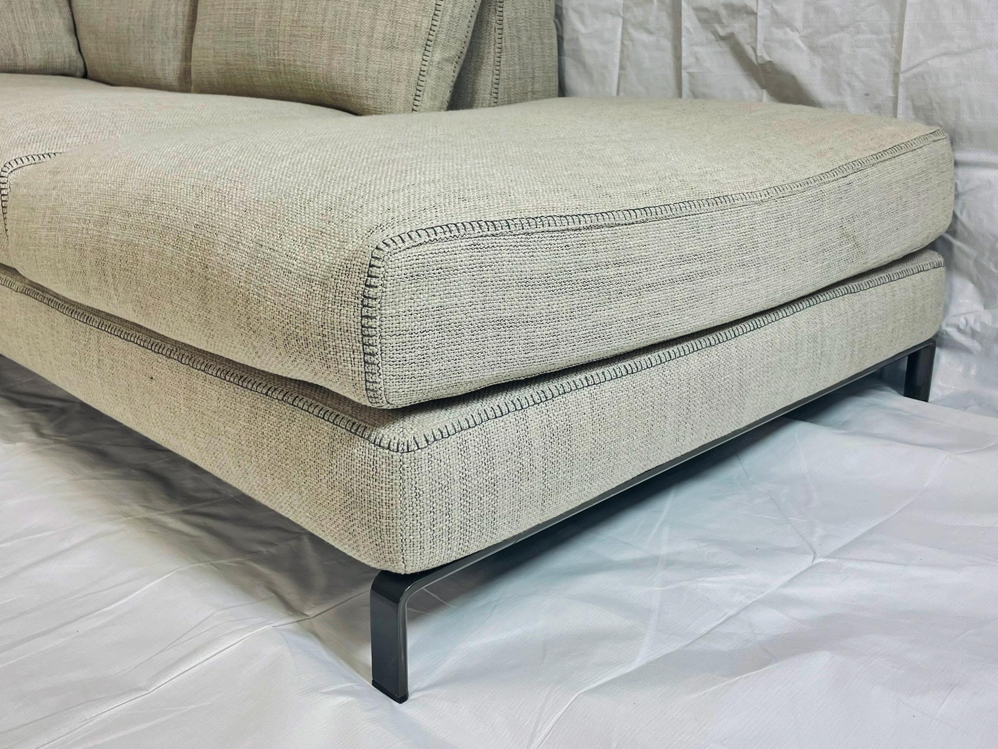 XXIe siècle et contemporain Canapé sectionnel en deux parties par Antonio Citterio pour B&B Italia, Italie moderne en vente