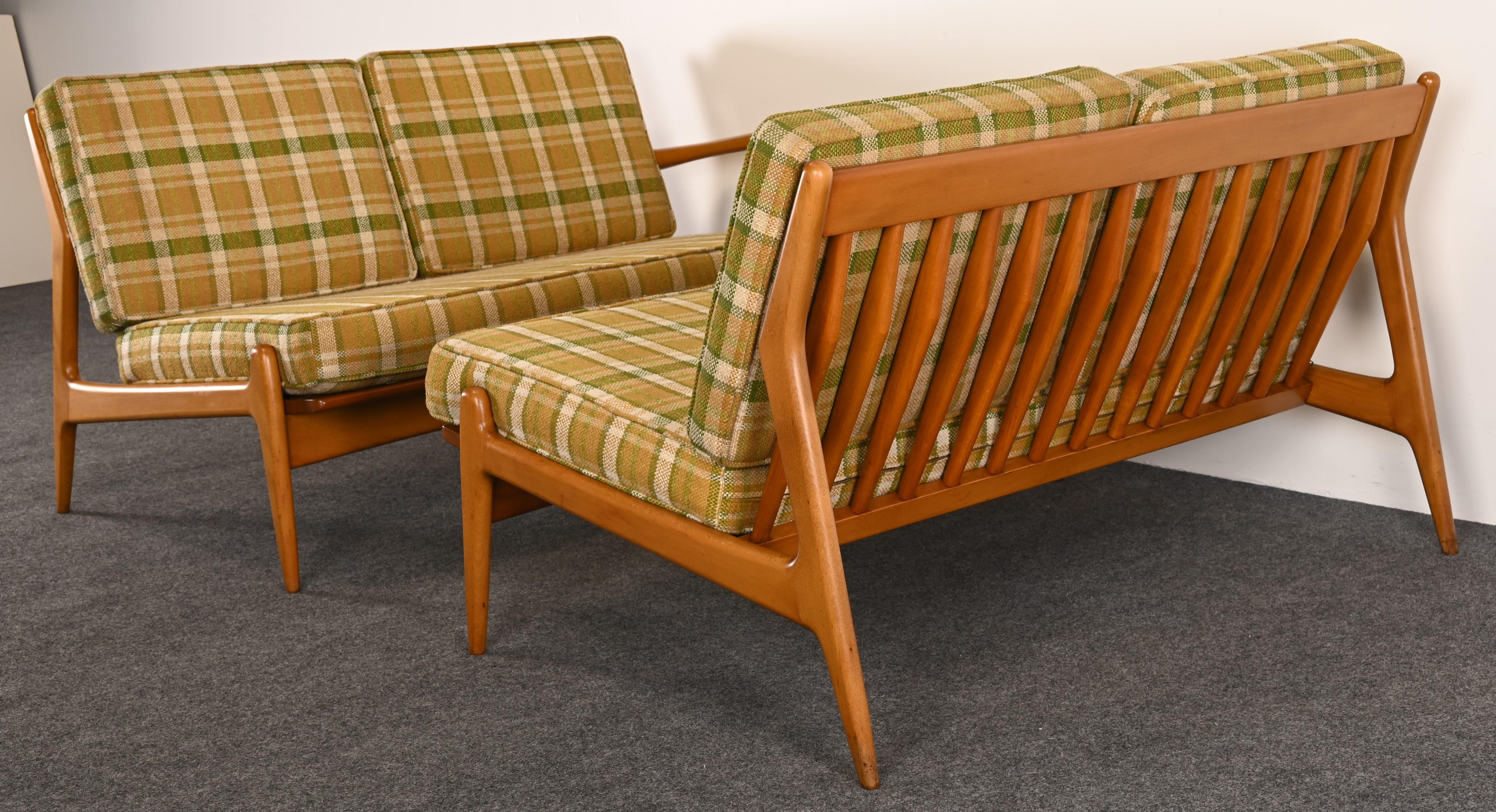 Two-Piece Sectional Sofa by Ib Kofod-Larsen for Selig, 1960s 10