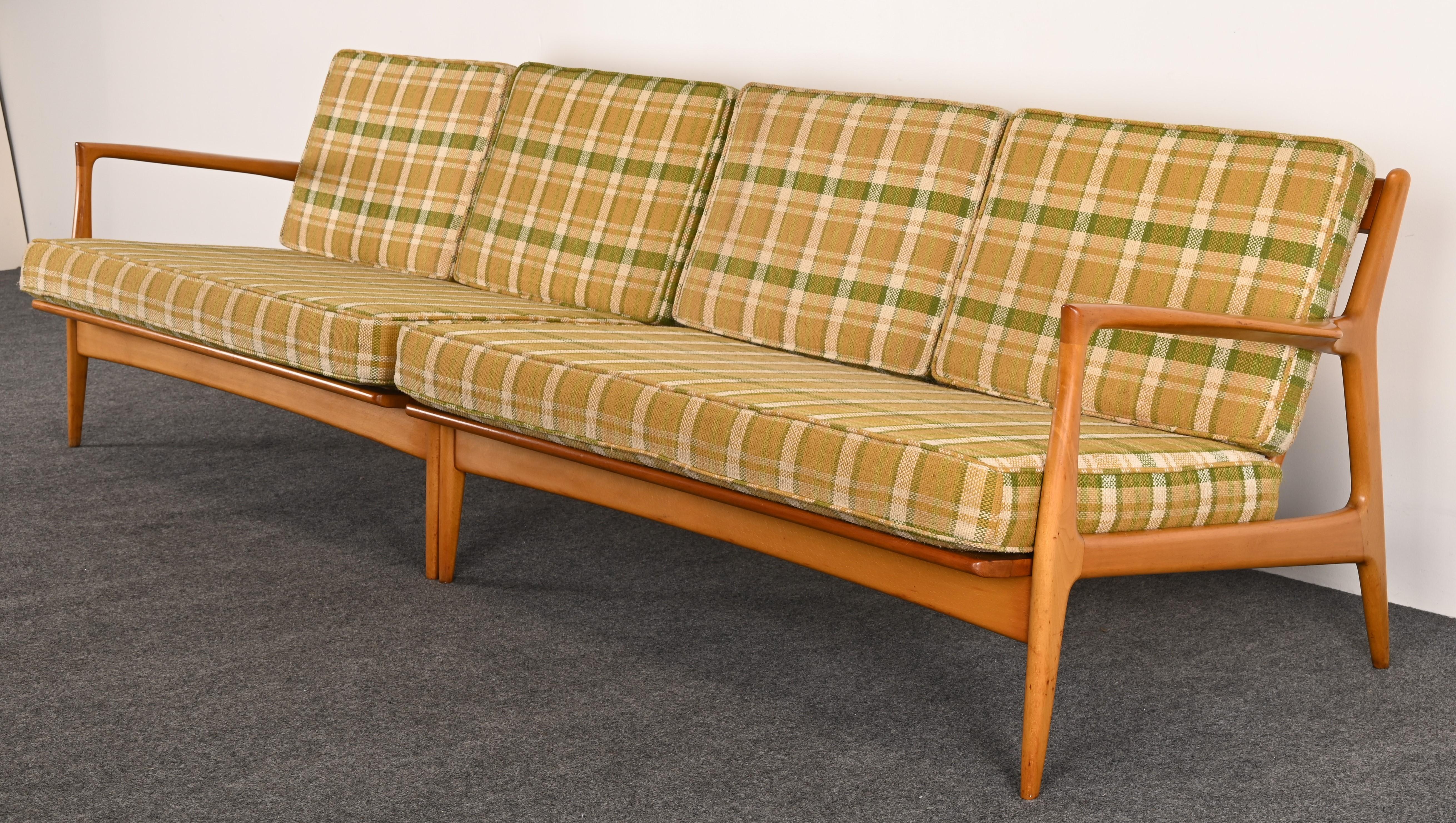 Scandinavian Modern Two-Piece Sectional Sofa by Ib Kofod-Larsen for Selig, 1960s