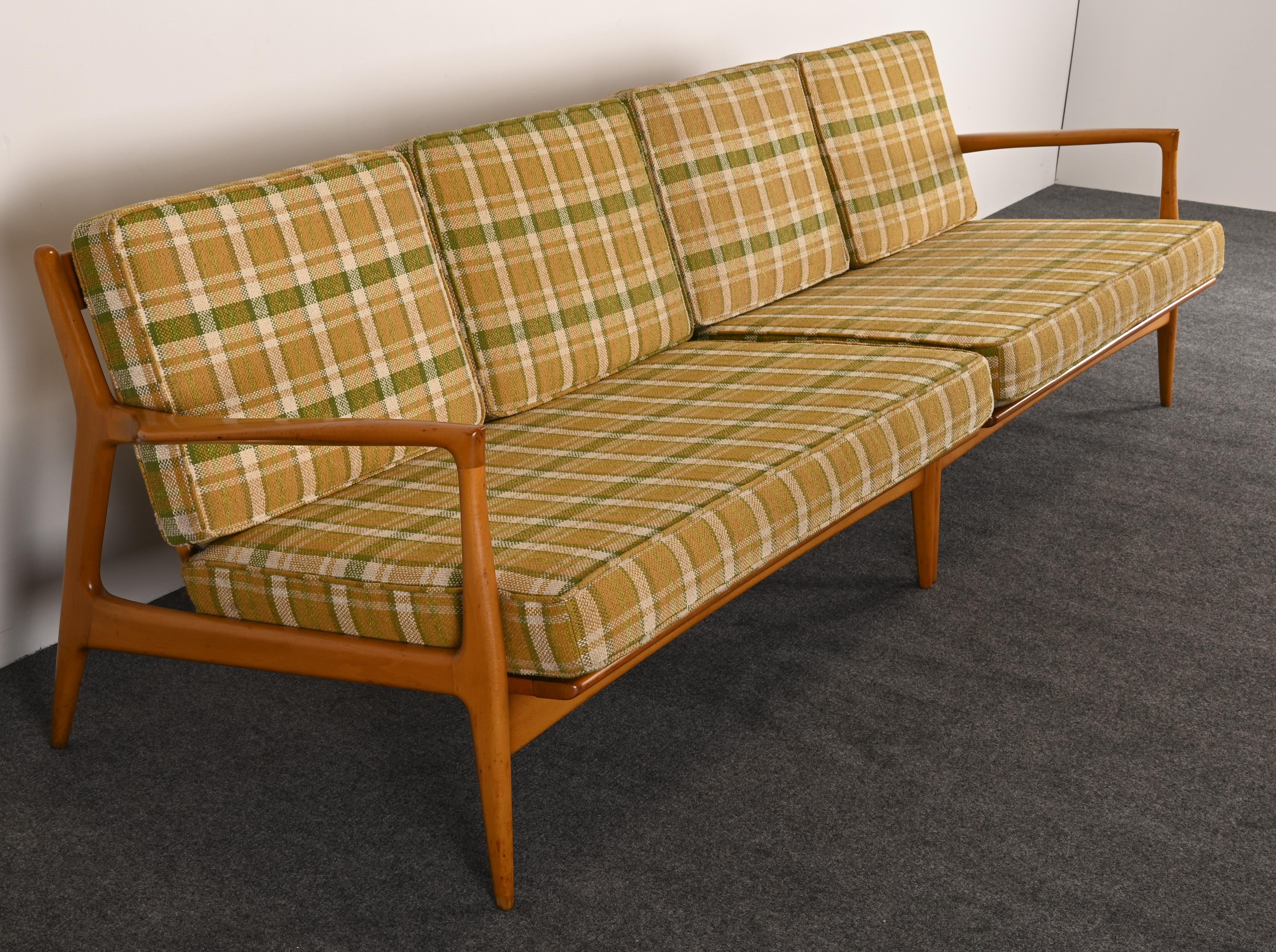 Two-Piece Sectional Sofa by Ib Kofod-Larsen for Selig, 1960s In Good Condition In Hamburg, PA