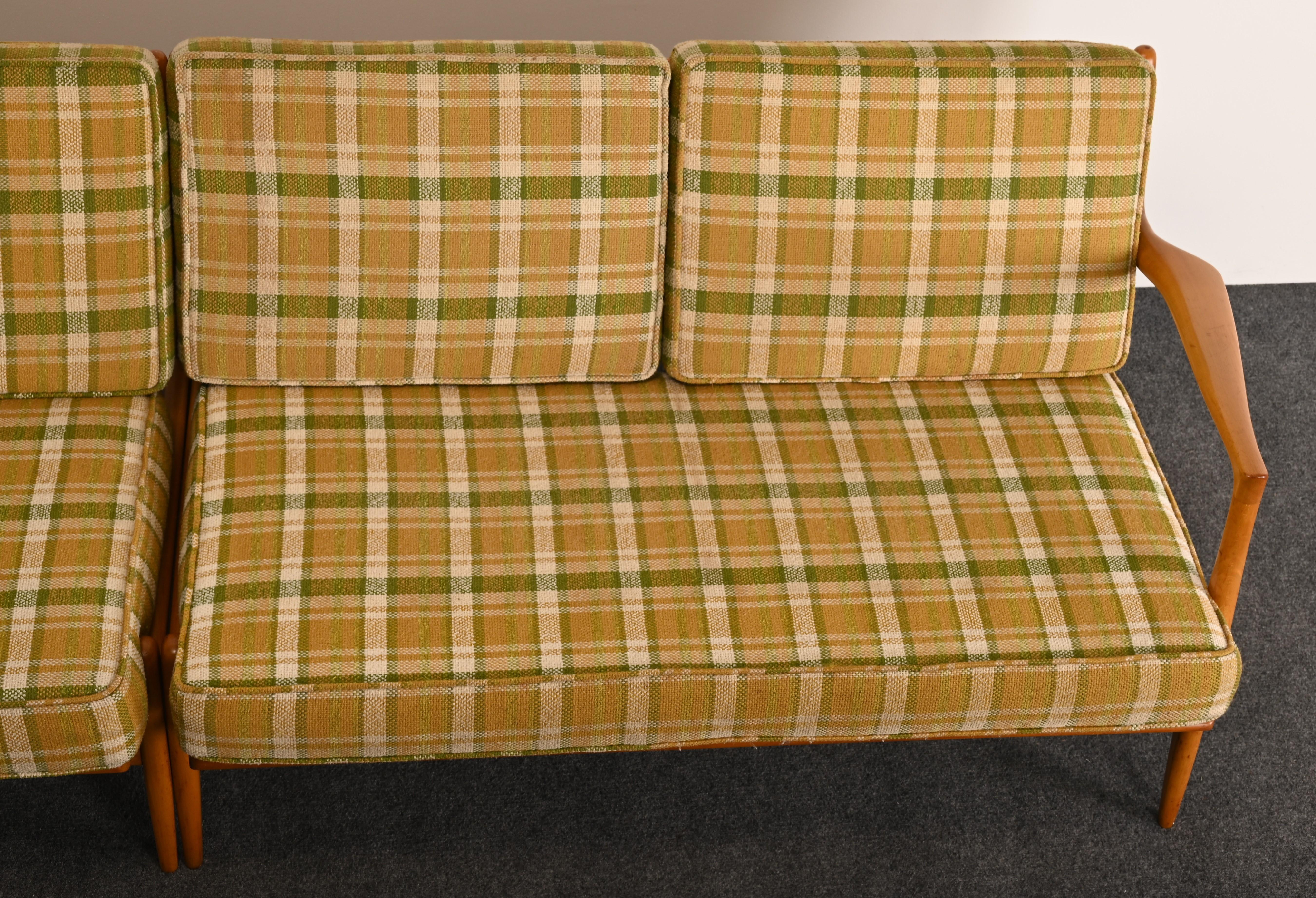 Two-Piece Sectional Sofa by Ib Kofod-Larsen for Selig, 1960s 1
