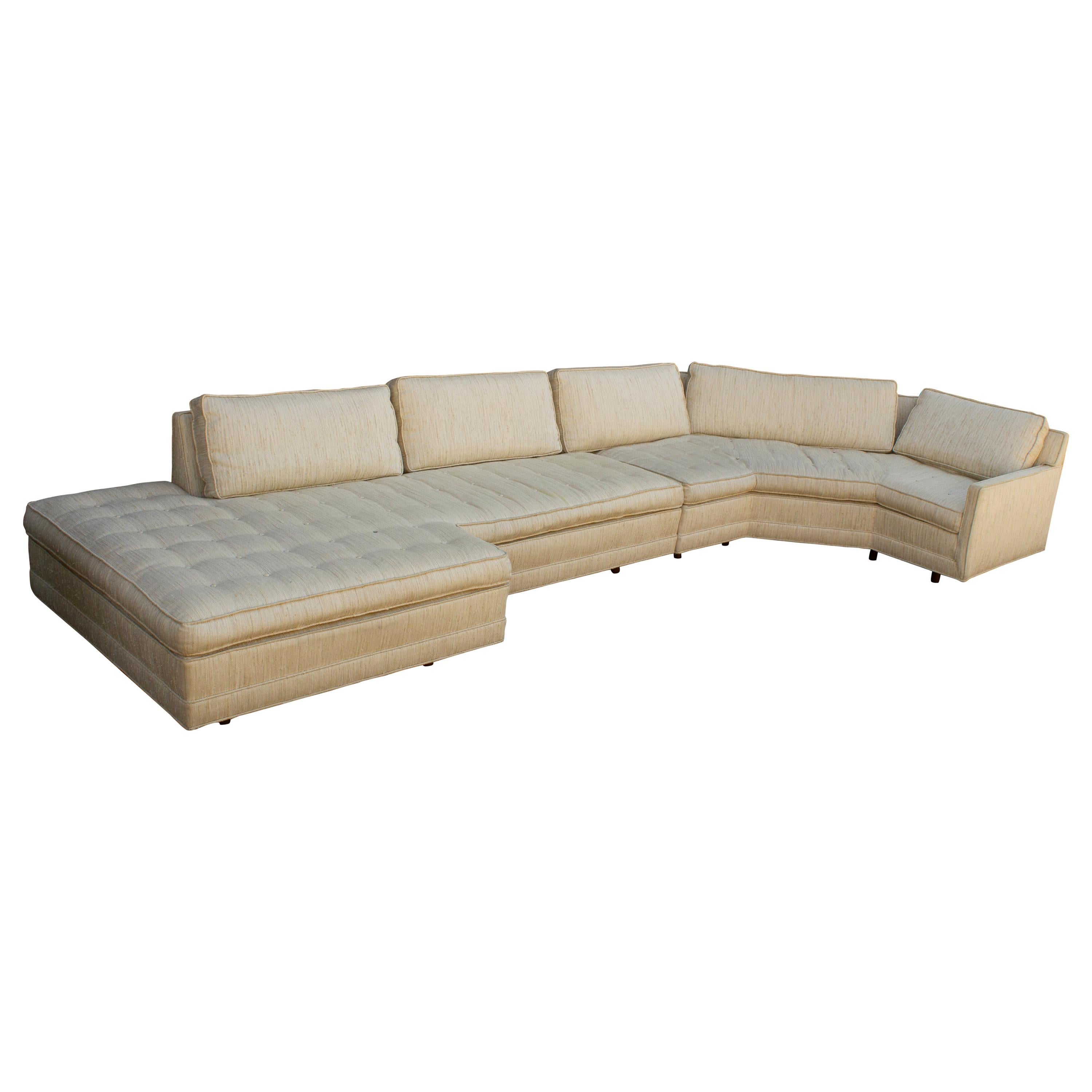 Two-Piece Sectional Sofa Designed by Harvey Probber