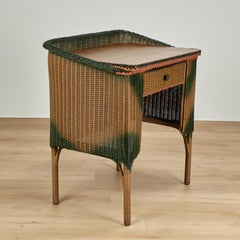 Zweiteiliges Set aus antikem Korbgeflecht von Lloyd Loom