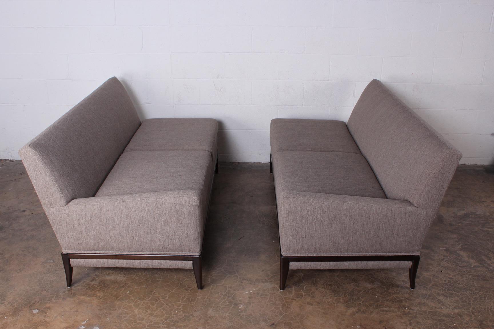 Two Piece Sofa by Tommi Parzinger In Good Condition In Dallas, TX