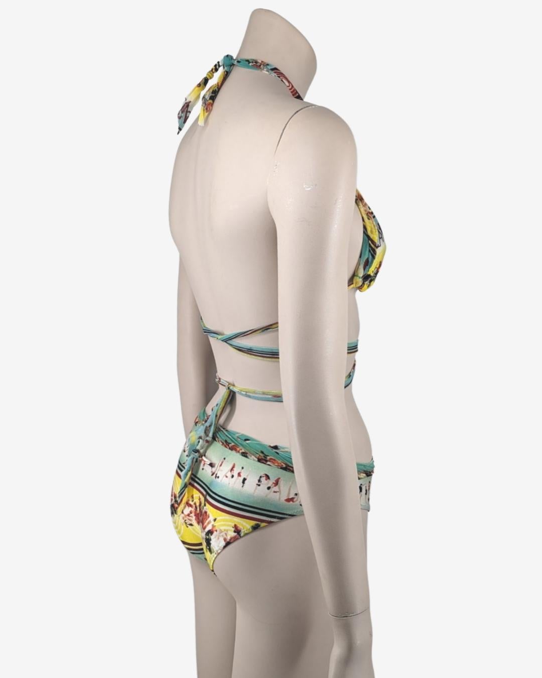 Two-piece swimsuit Bikini Jean Paul Gaultier Soleil In Good Condition For Sale In GOUVIEUX, FR