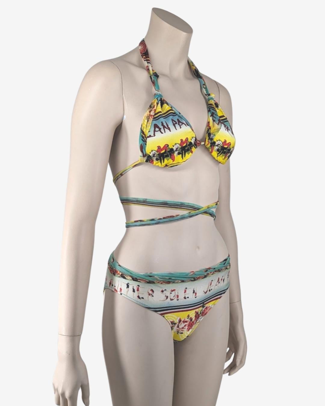 Maillot de bain deux pièces Bikini Jean Paul Gaultier Soleil Bon état - En vente à GOUVIEUX, FR