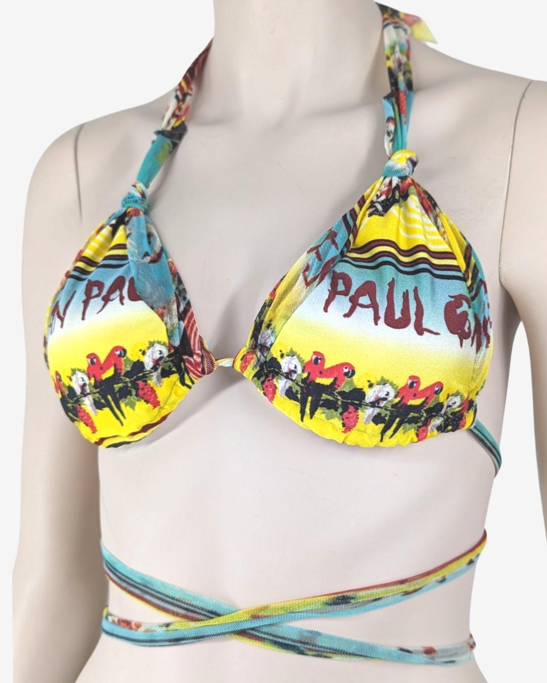 Two-piece swimsuit Bikini Jean Paul Gaultier Soleil For Sale 1