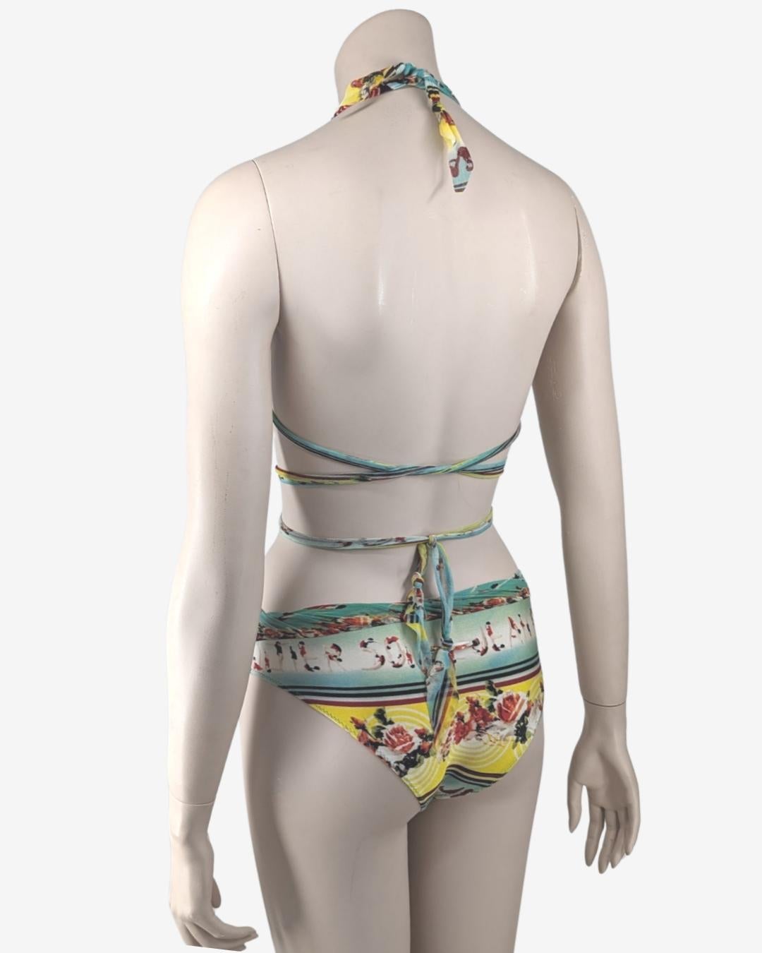 Maillot de bain deux pièces Bikini Jean Paul Gaultier Soleil en vente 2