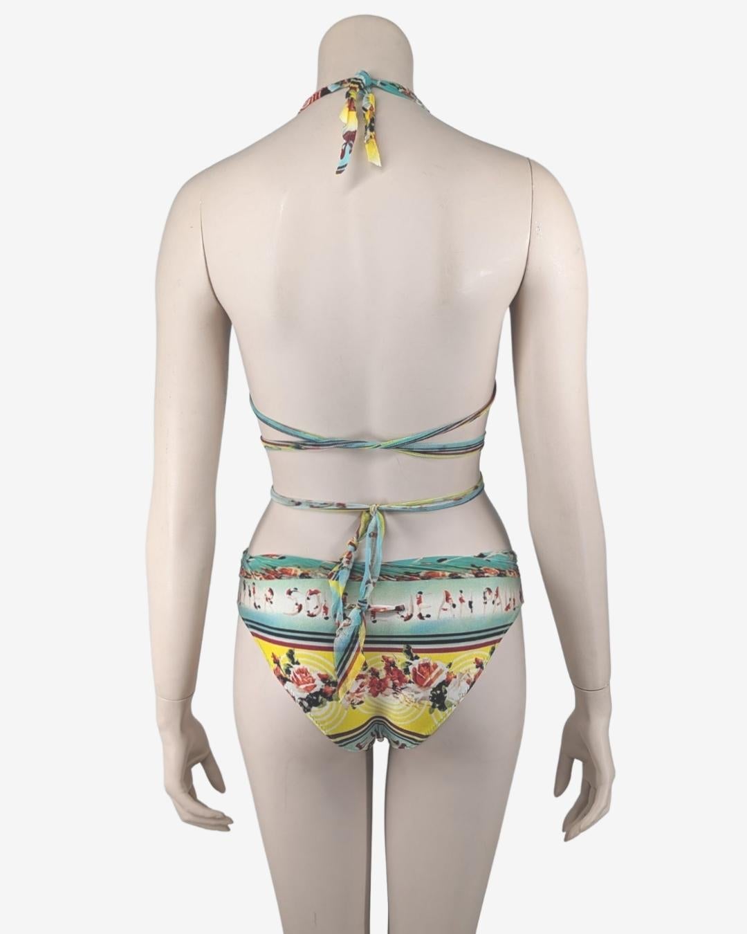 Two-piece swimsuit Bikini Jean Paul Gaultier Soleil For Sale 4