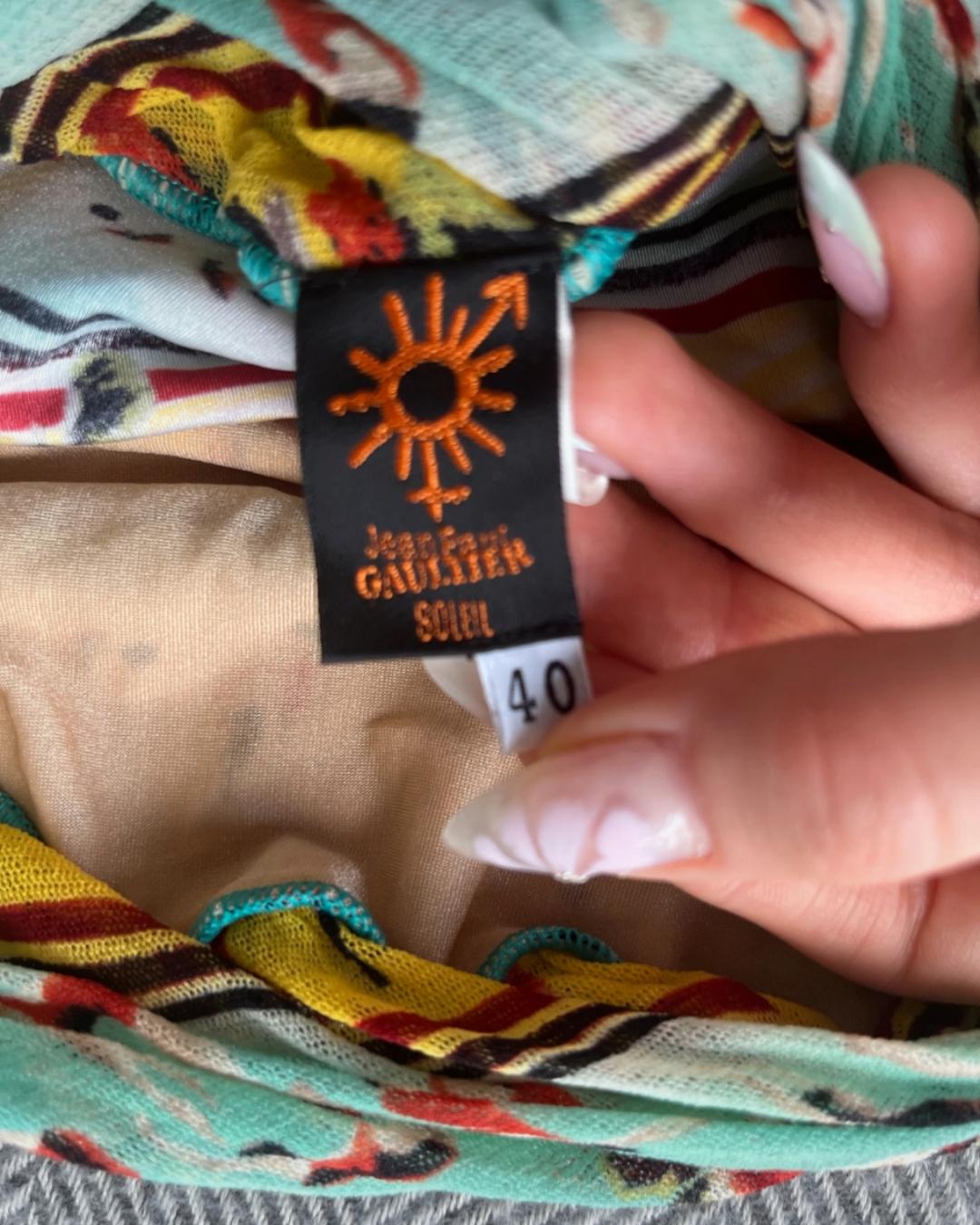 Maillot de bain deux pièces Bikini Jean Paul Gaultier Soleil en vente 4