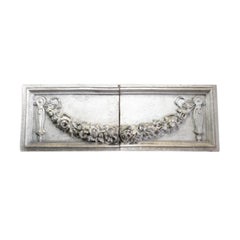 Two-Piece Terracotta Frieze with Garland