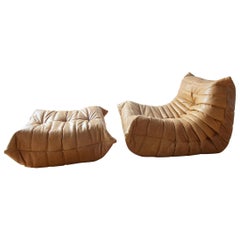 Two-Piece Togo Set by Michel Ducaroy Manufactured by Ligne Roset in France