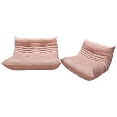 Two-Piece Togo Set, Design by Michel Ducaroy, Manufactured by Ligne Roset