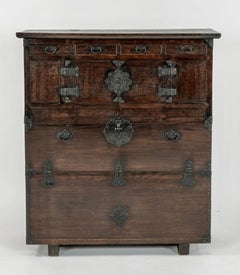 Two Piece Wooden Cabinet