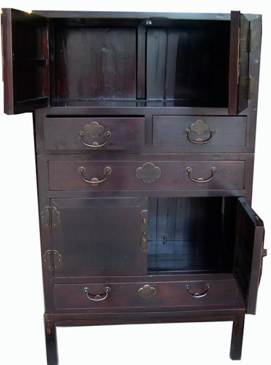 Chinese Two-Pieces Cabinet For Sale