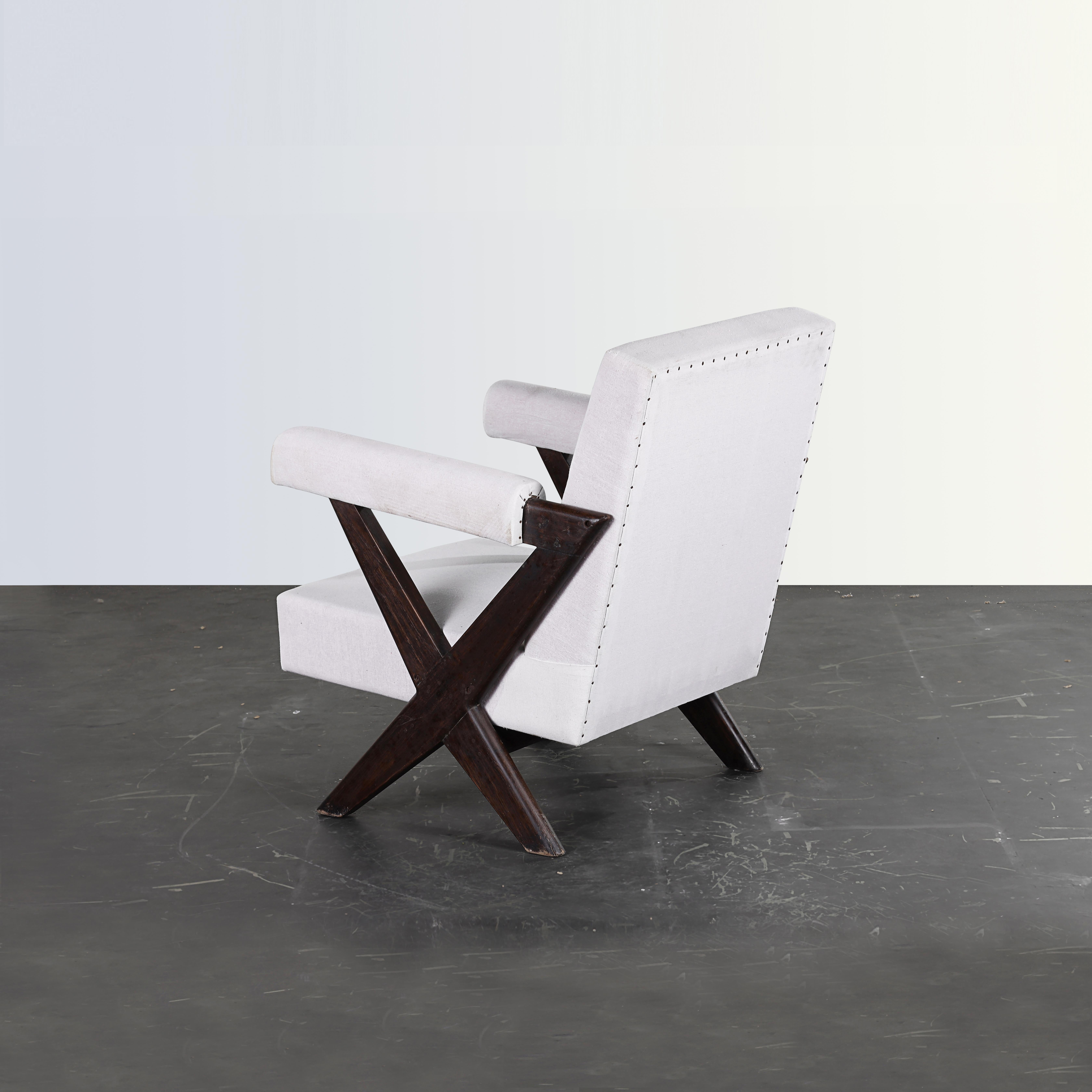 Deux chaises longues Pierre Jeanneret PJ-SI-48-A authentique mi-siècle moderne en vente 4