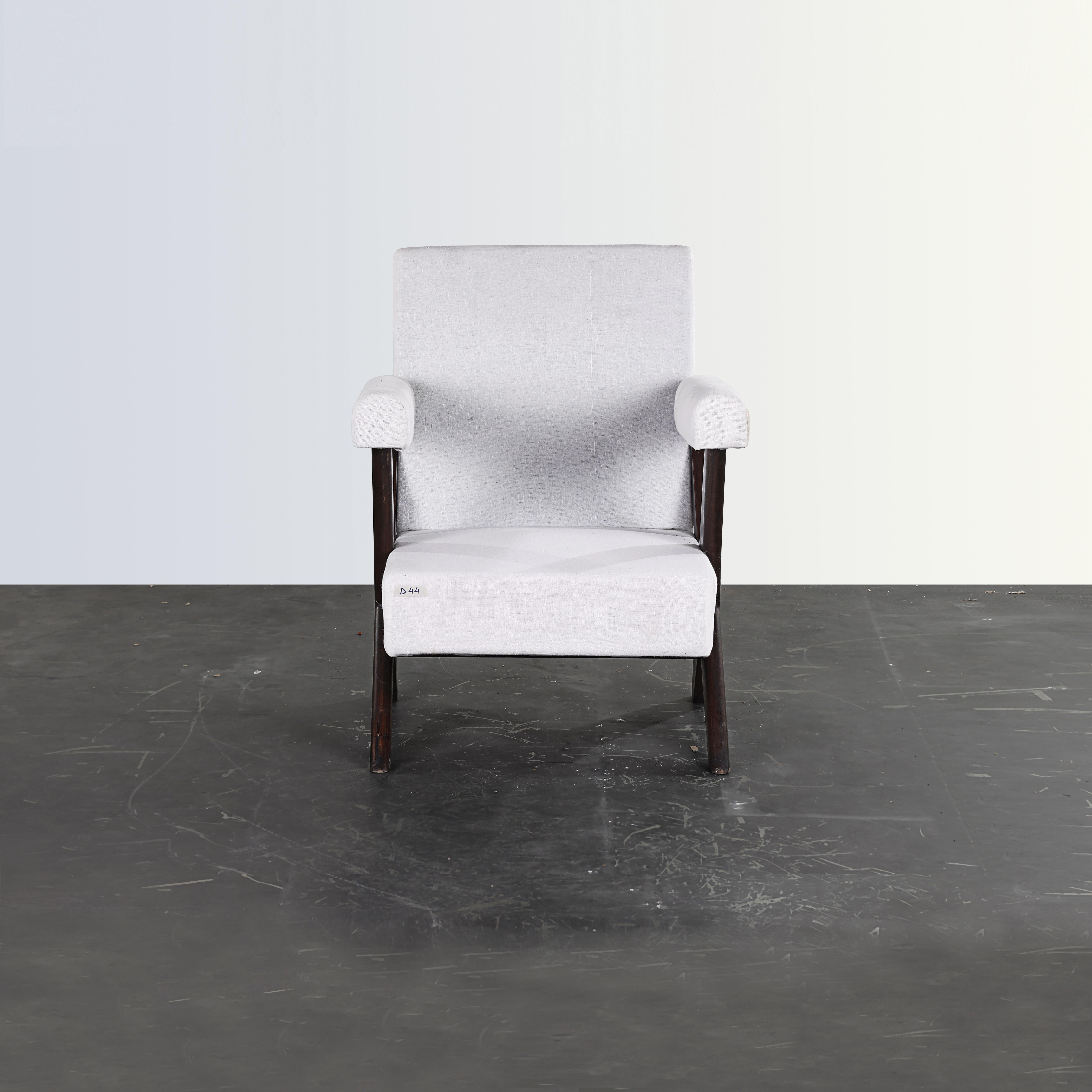 Deux chaises longues Pierre Jeanneret PJ-SI-48-A authentique mi-siècle moderne en vente 6