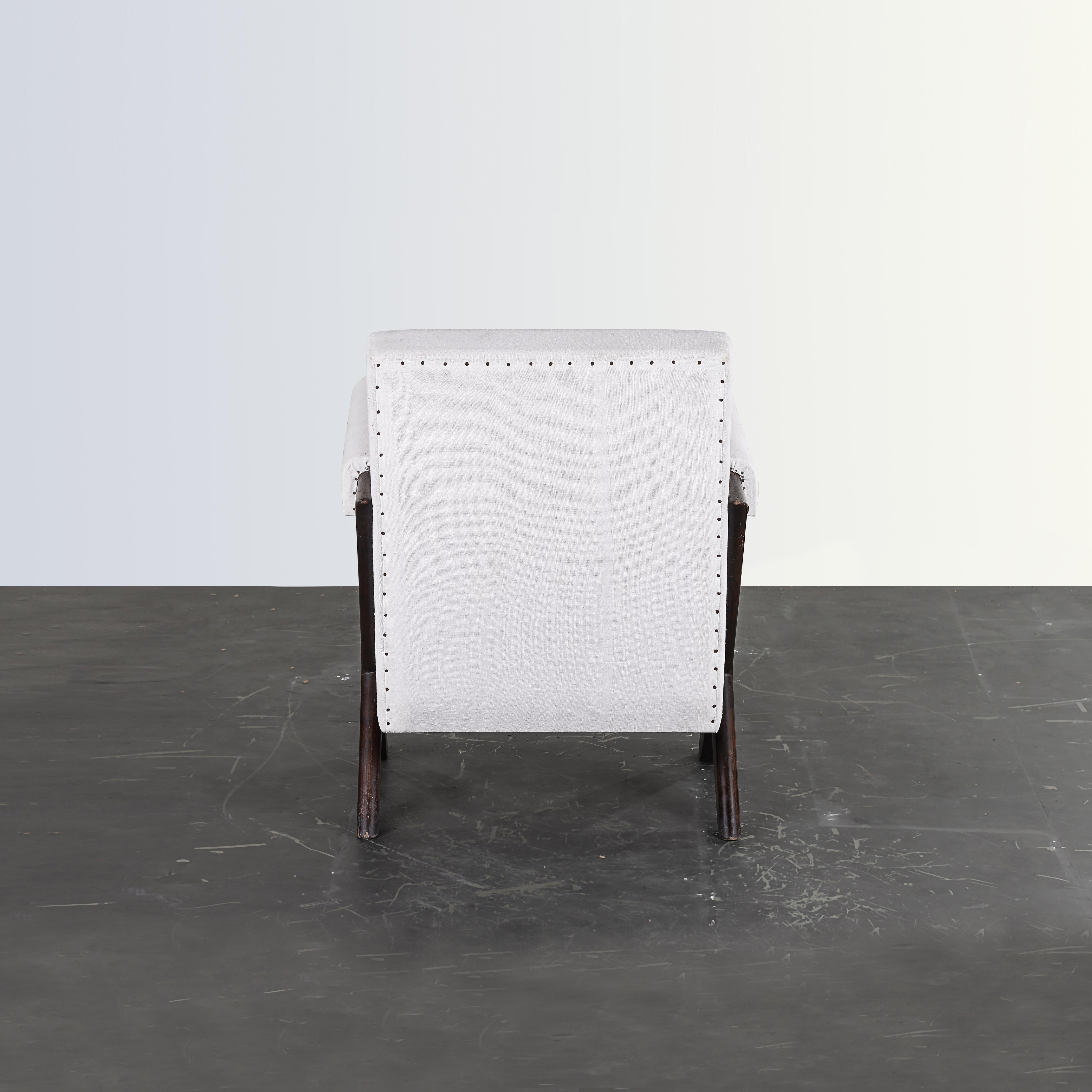Indian Two Pierre Jeanneret PJ-SI-48-A Lounge Chairs / Authentic Mid-Century Modern For Sale
