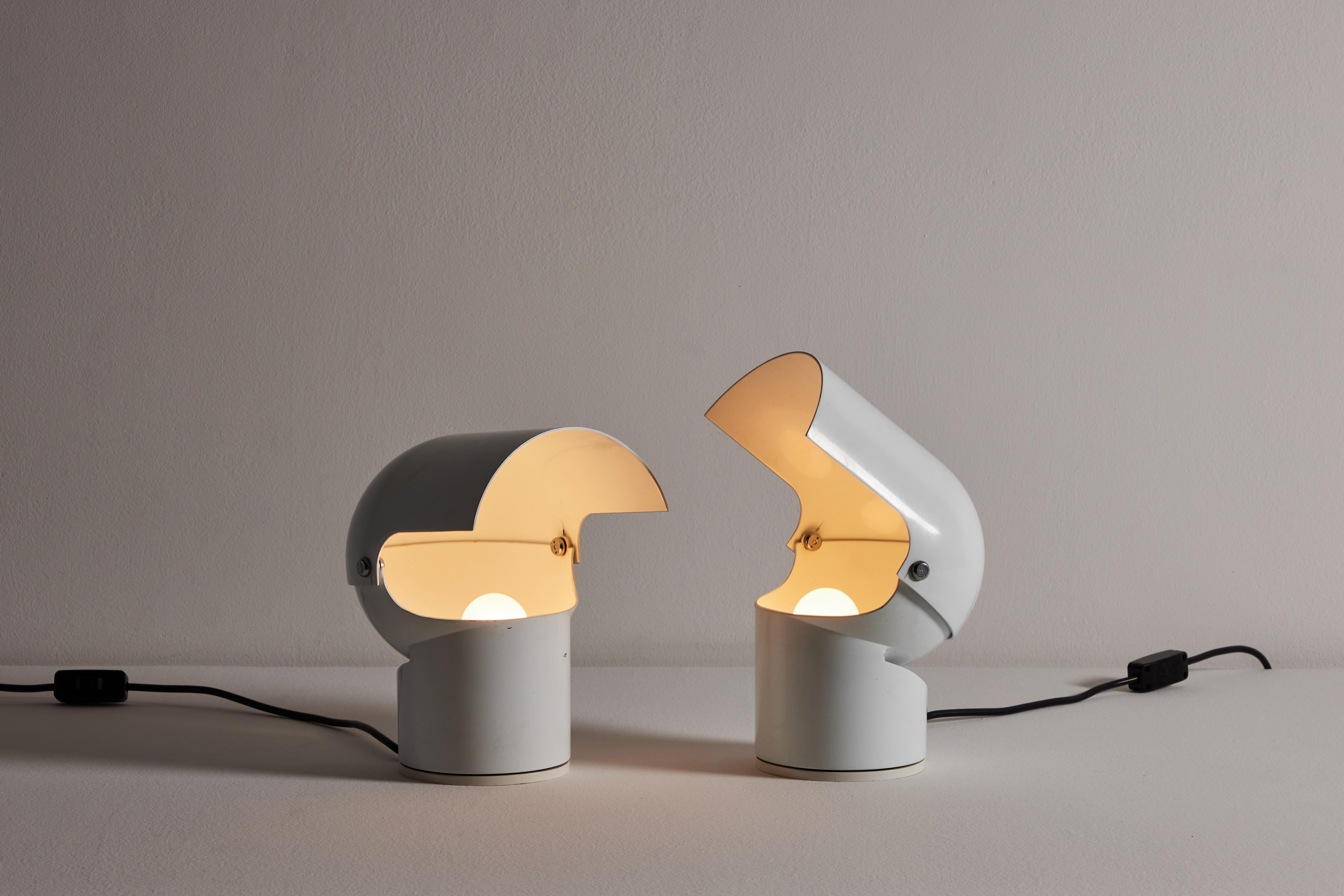 Lacquered Two Pileino Table Lamps by Gae Aulenti for Artemide For Sale