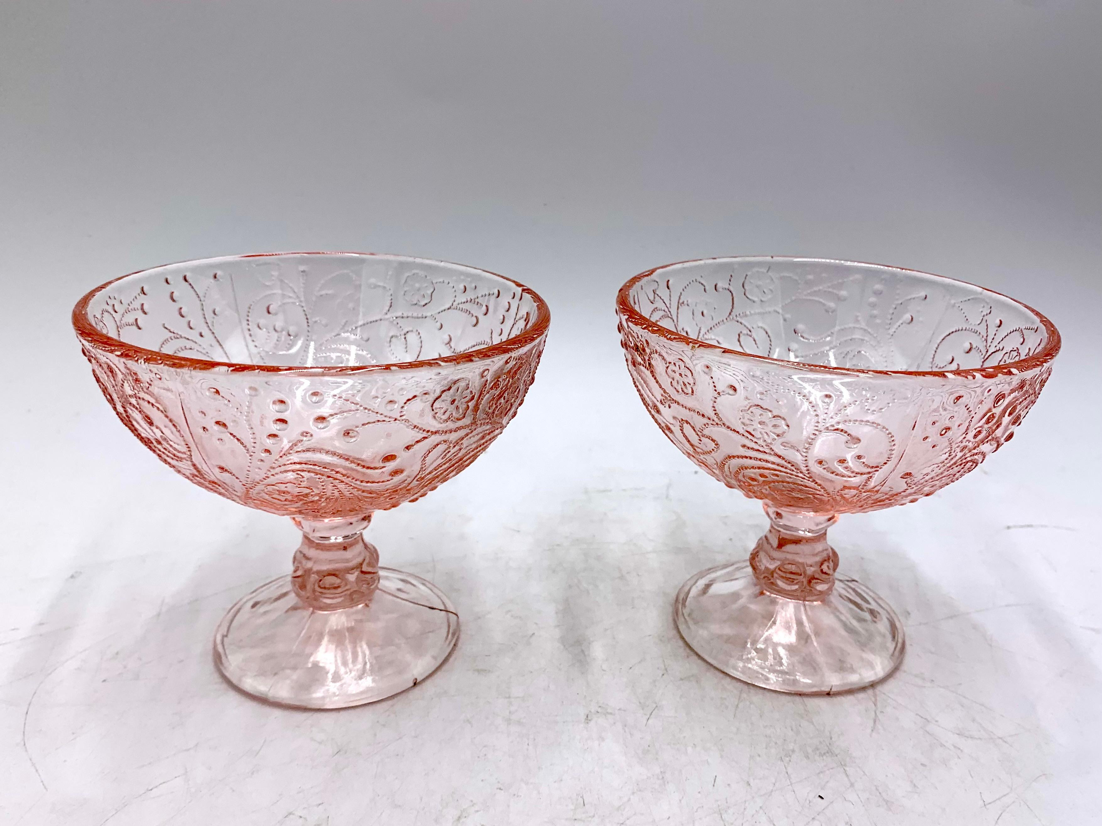 Mid-Century Modern Two Pink Cups, Ząbkowice, 1970s For Sale