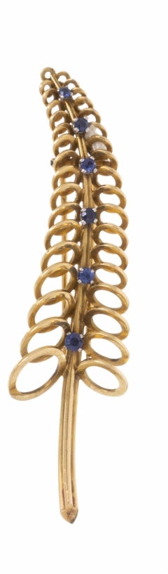 Due spille in oro Marchak, Parigi, fine del XIX secolo Art Deco