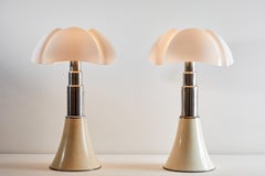 Two "Pipistrello" Table Lamps by Gae Aulenti for Martinelli Luce