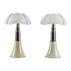 Vintage Two "Pipistrello" Table Lamps by Gae Aulenti for Martinelli Luce